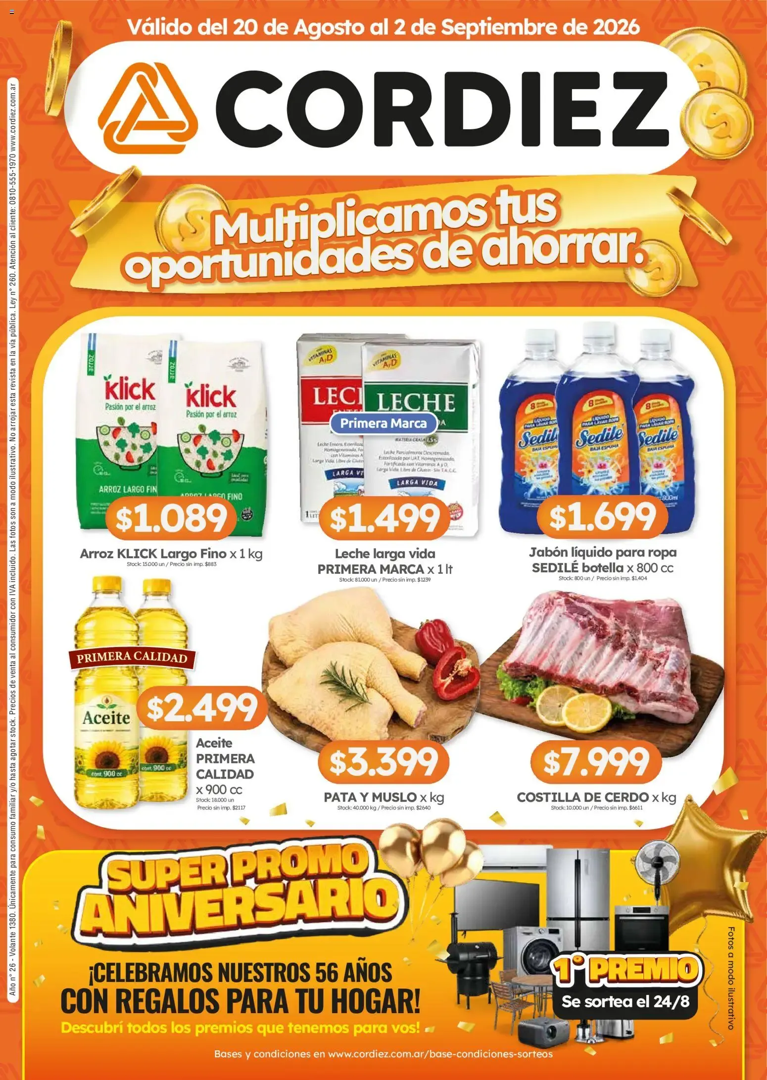 Cordiez ofertas || del 20/08/2026 - 02/09/2026 || Catálogo