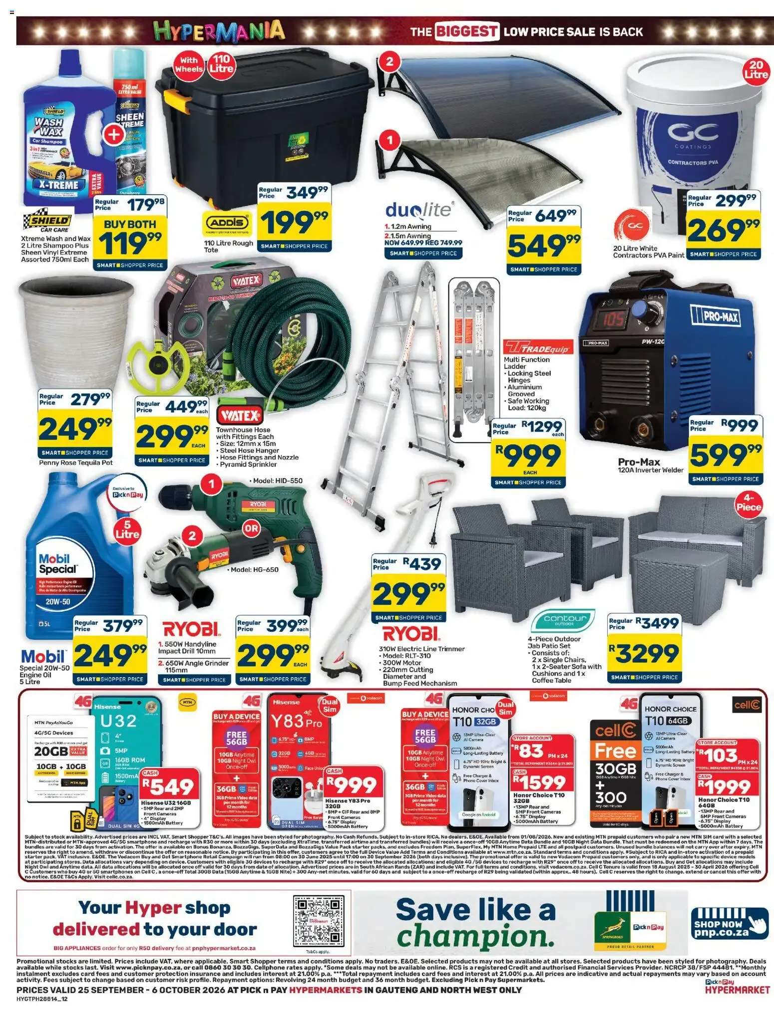 Pick n Pay Inland Provinces - Hypermarket Specials (25/09/2026 - 06/10/2026) Online from 25 September to 6 October 2026 - Catalogue Page 12