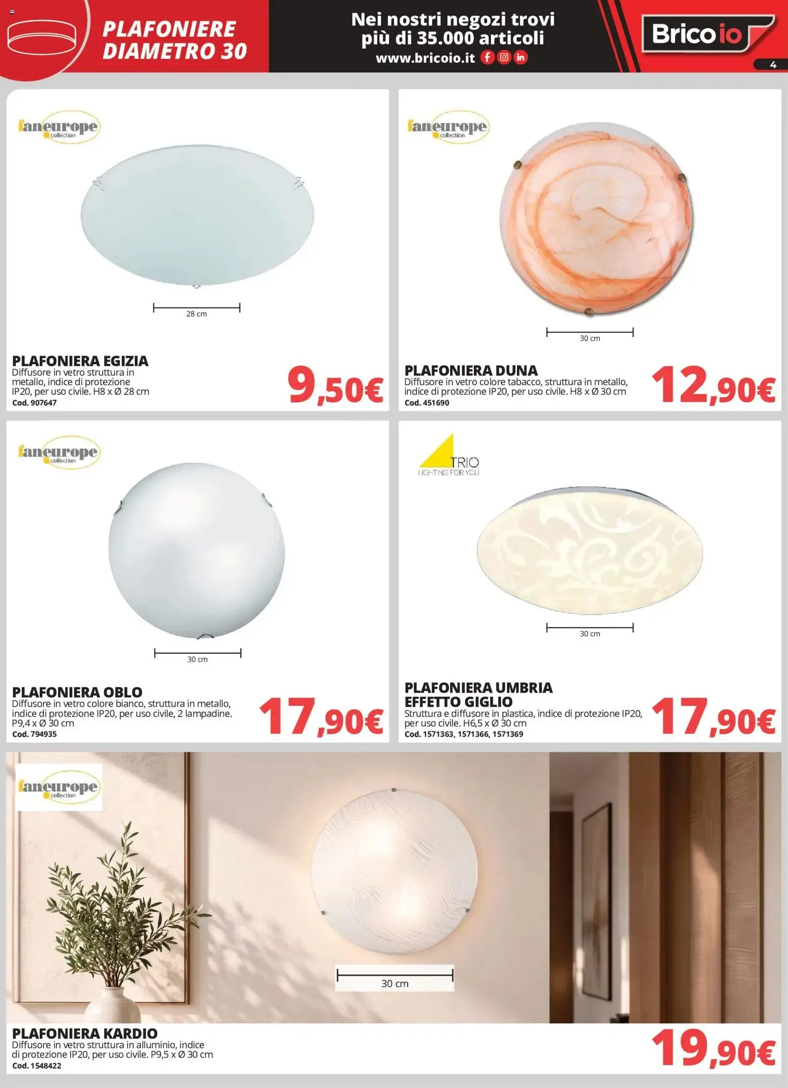 Nuovo Brico io volantino Illuminazione dal 01/10/2026 > offerte anteprima 🛍️ da 1 ottobre a 31 gennaio di 2027 - Pagina del volantino 4