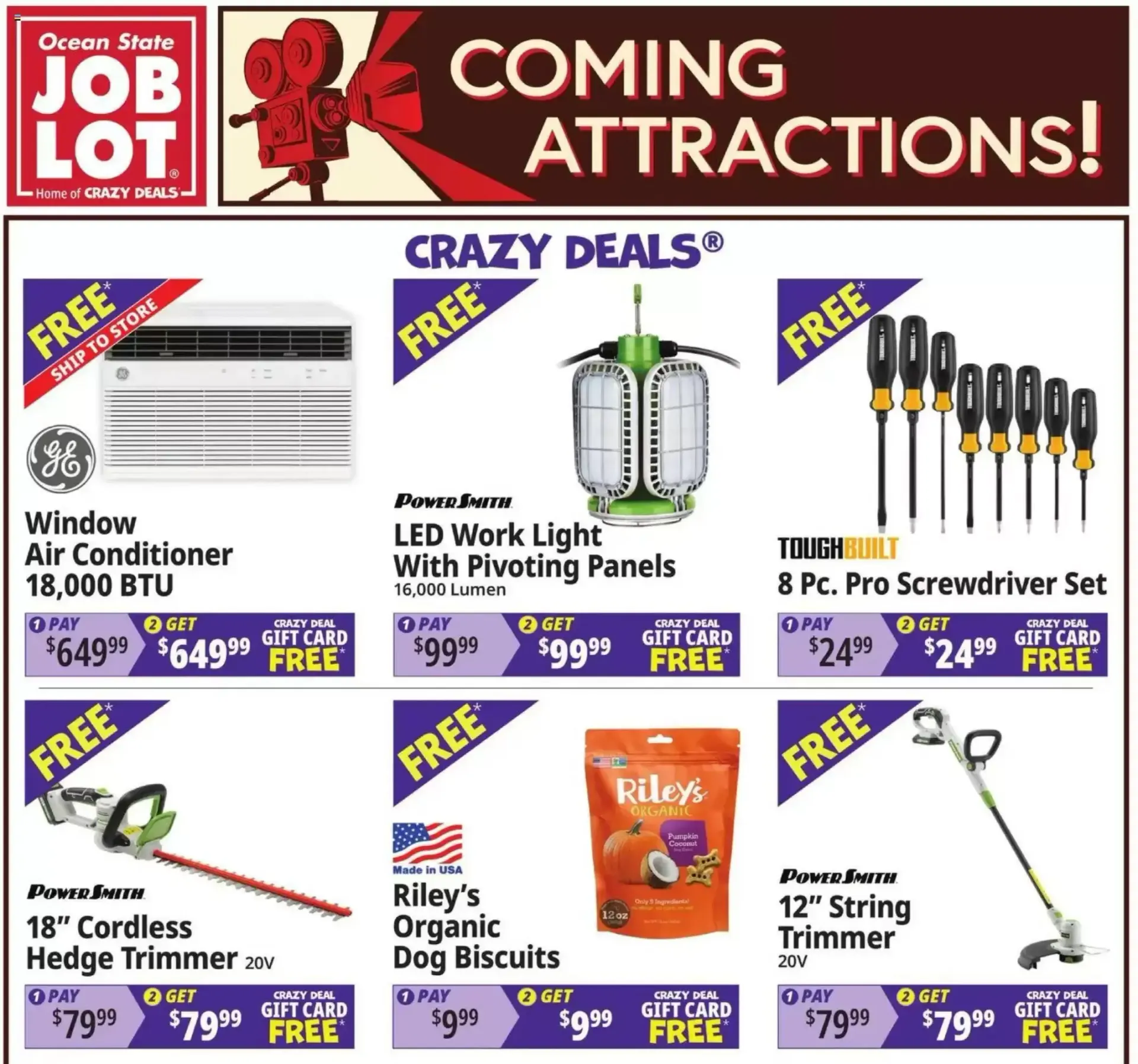 Weekly promotion Ocean State Job Lot flyer week 34 spanning from August 20 to August 26 2026 - Page 1 for Catalogue 365