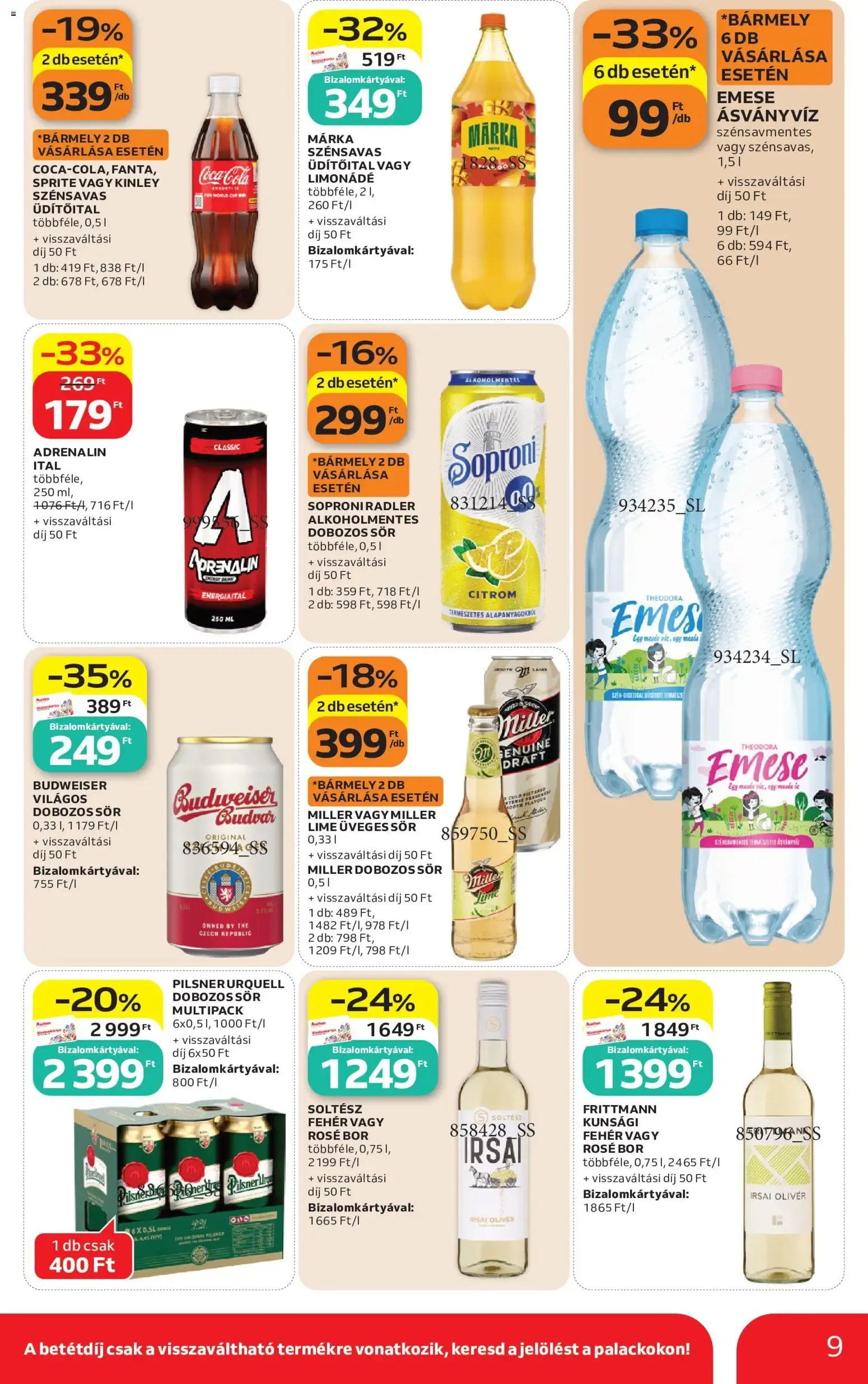 Katalógus Auchan Szupermarket akciós újság - 2026.07.02. -tól/töl > akció, lapozható szórólap 🛍️ július 2.-tól július 8.-ig 2026. - Oldal 9