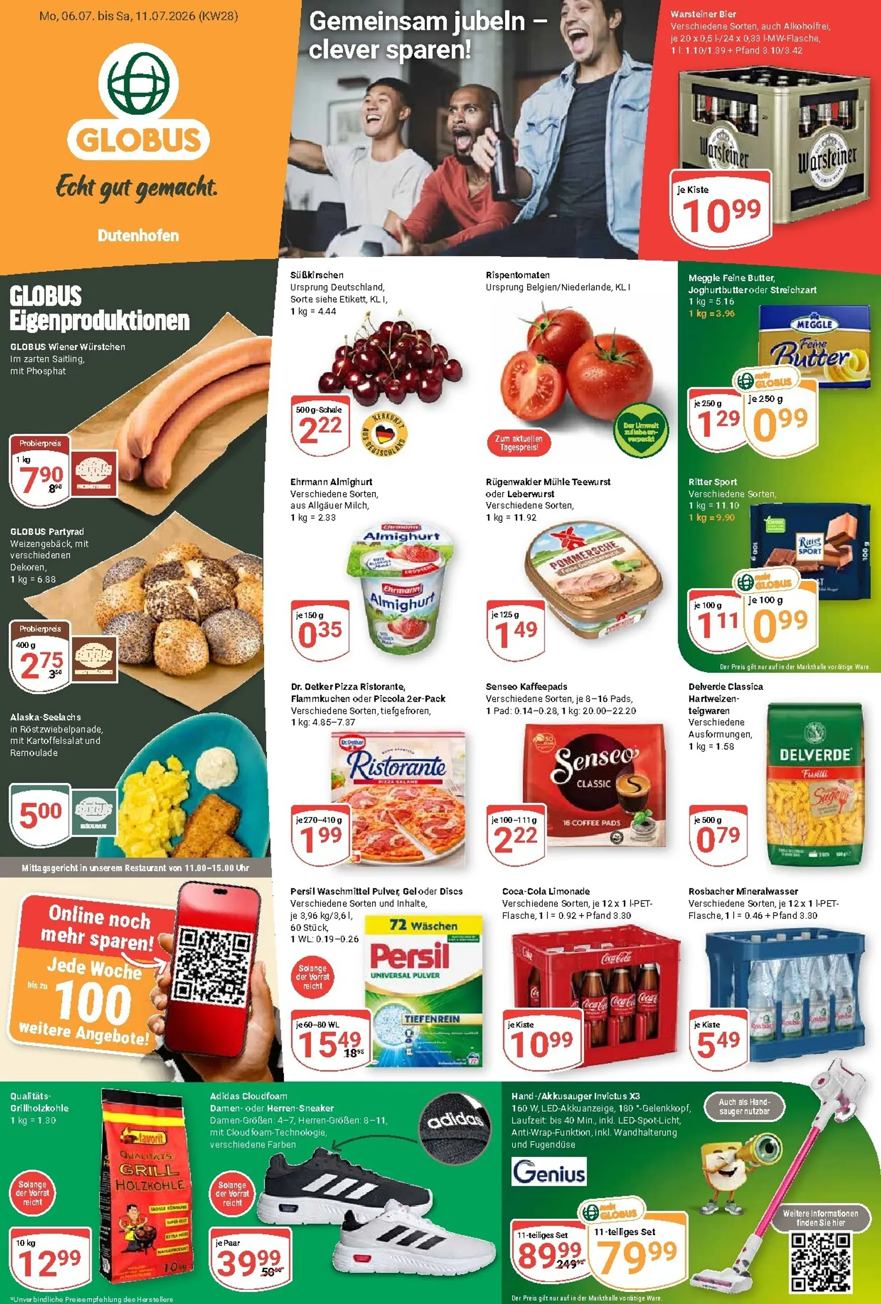Globus - Dutenhofen Prospekt – von Montag 06.07.2026 bis Samstag 11.07.2026 von 6. Juli bis 11. Juli 2026 - Prospekt seite 1