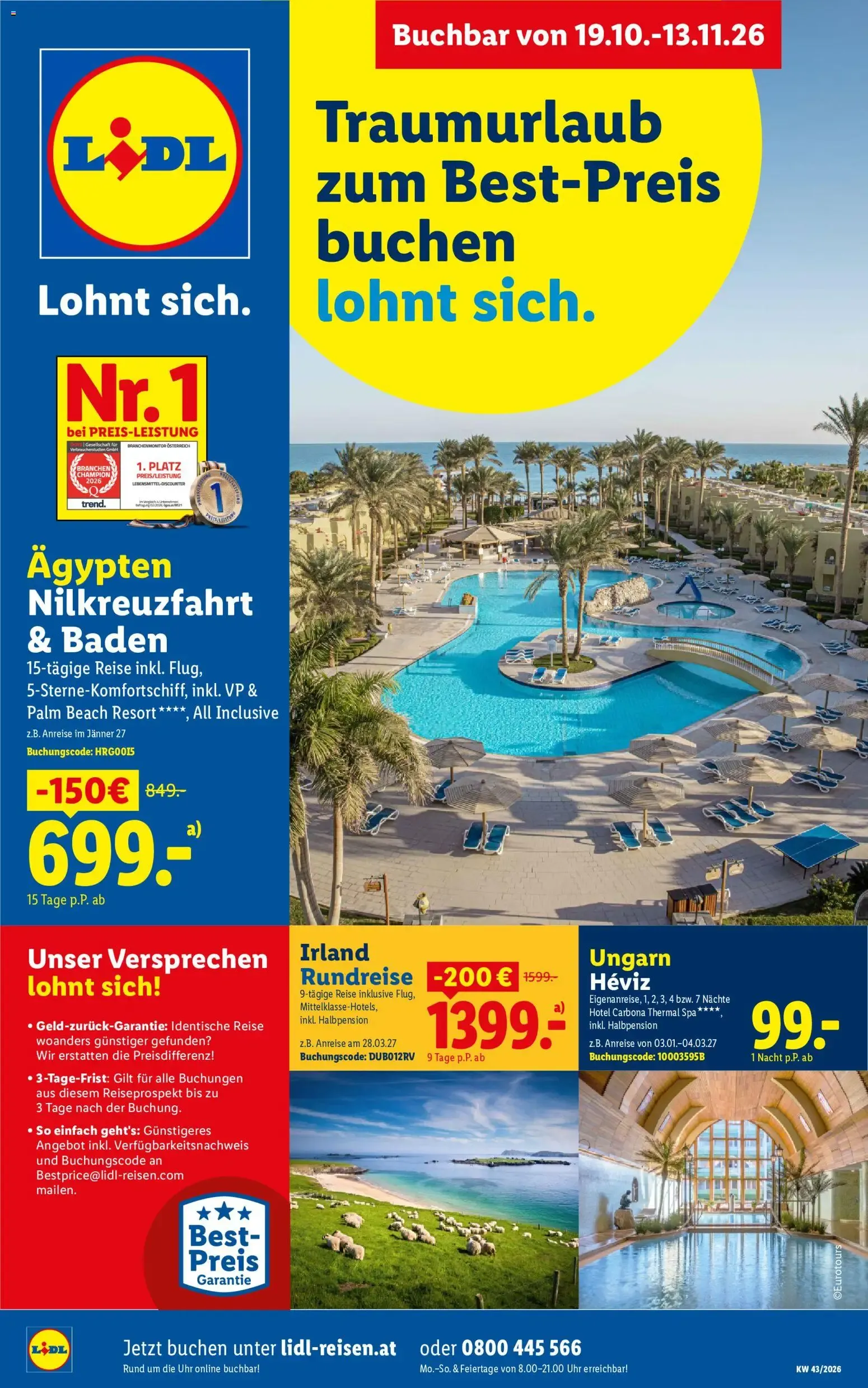 Traumurlaub zum Best-Preis von 19. Oktober bis 13. November 2026 - Flugblätt seite 1
