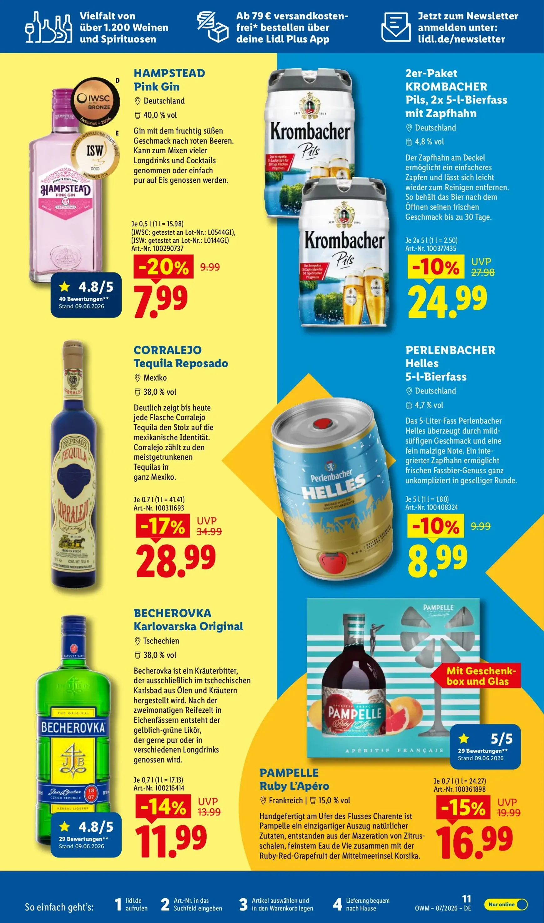 Lidl - Wein & Spirituosen Prospekt – von Mittwoch 01.07.2026 bis Freitag 31.07.2026 von 1. Juli bis 31. Juli 2026 - Prospekt seite 11