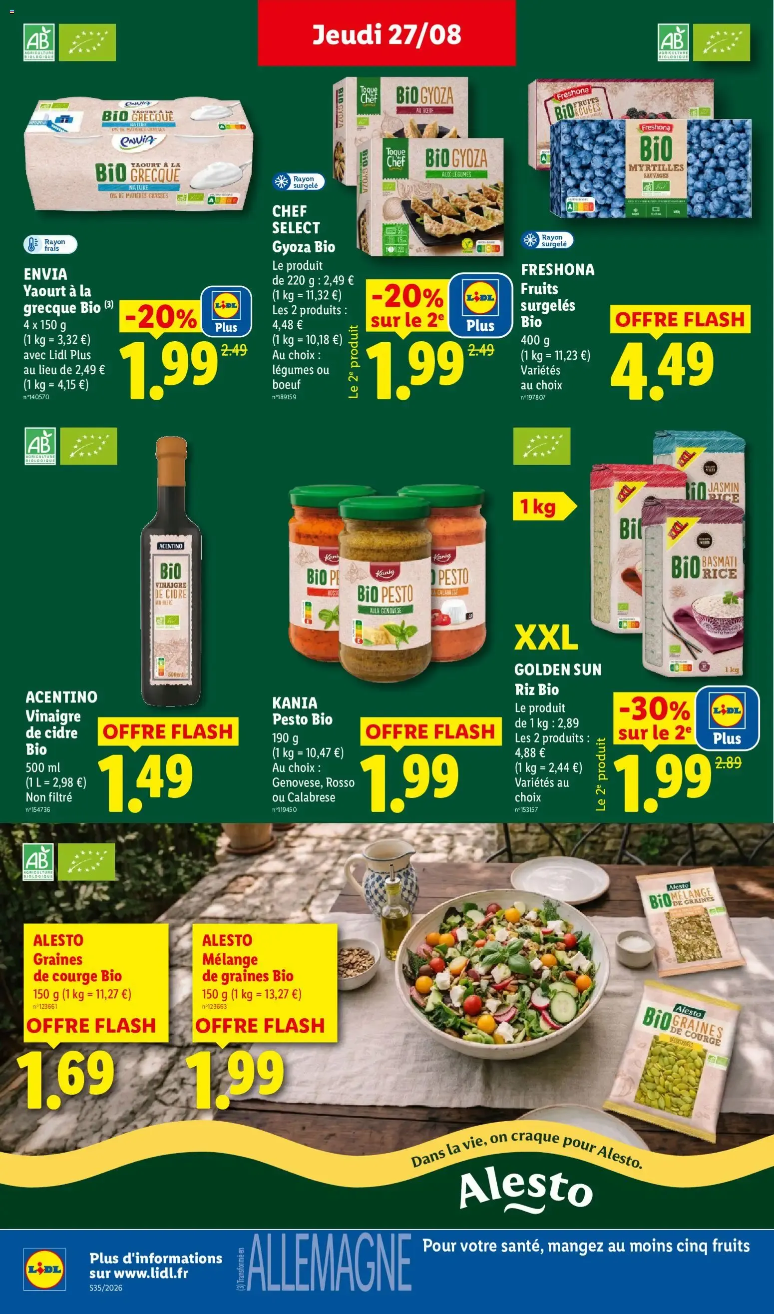 LIDL La rentrée des économies du 27 août au 2 septembre 2026 - Catalogue page 24