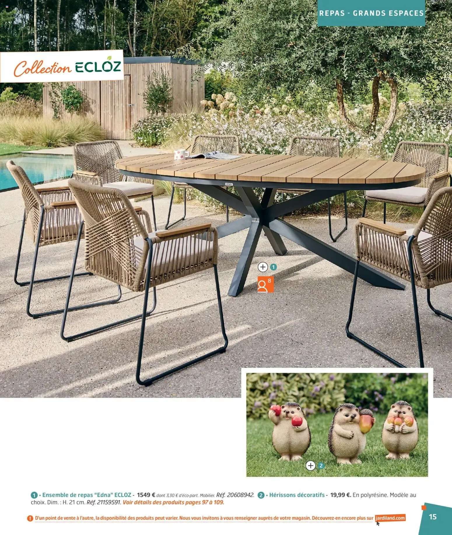 Jardiland catalogue printemps - été à partir du 27/02/2026 - promo en ligne du 27 février au 31 octobre 2026 - Catalogue page 15
