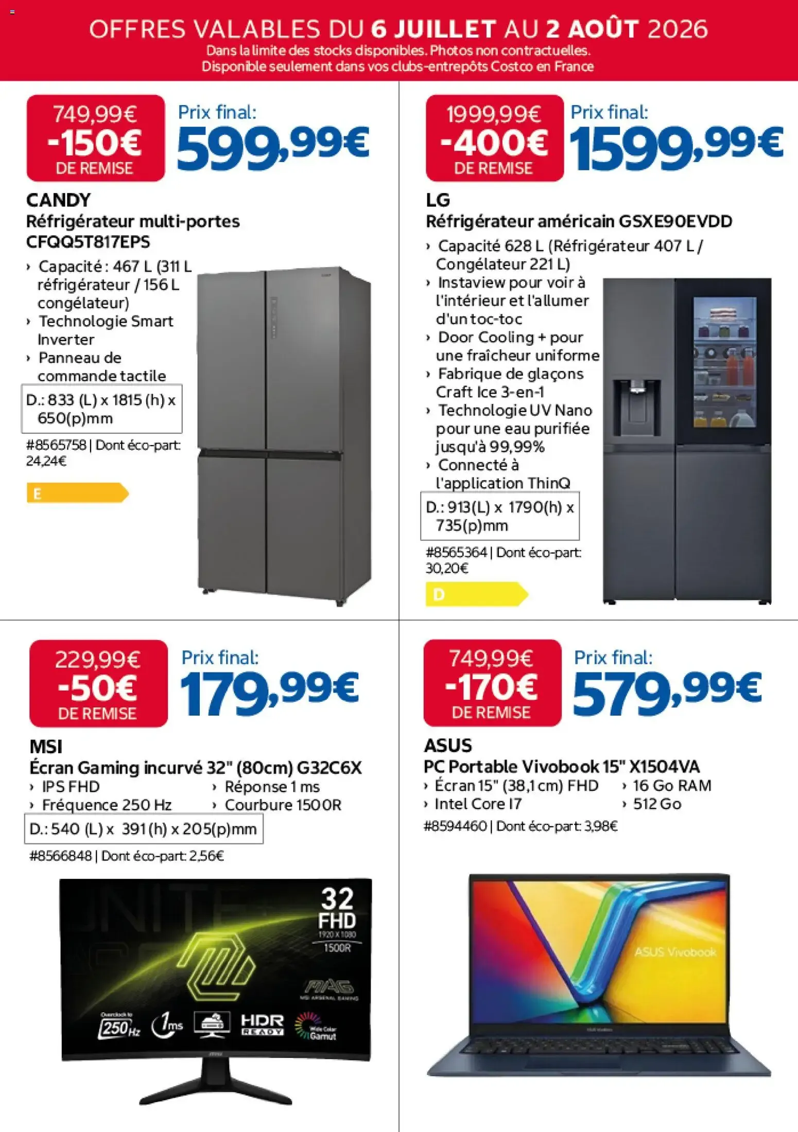 Costco catalogue à partir du 06/07/2026 - promo en ligne du 6 juillet au 2 août 2026 - Catalogue page 2
