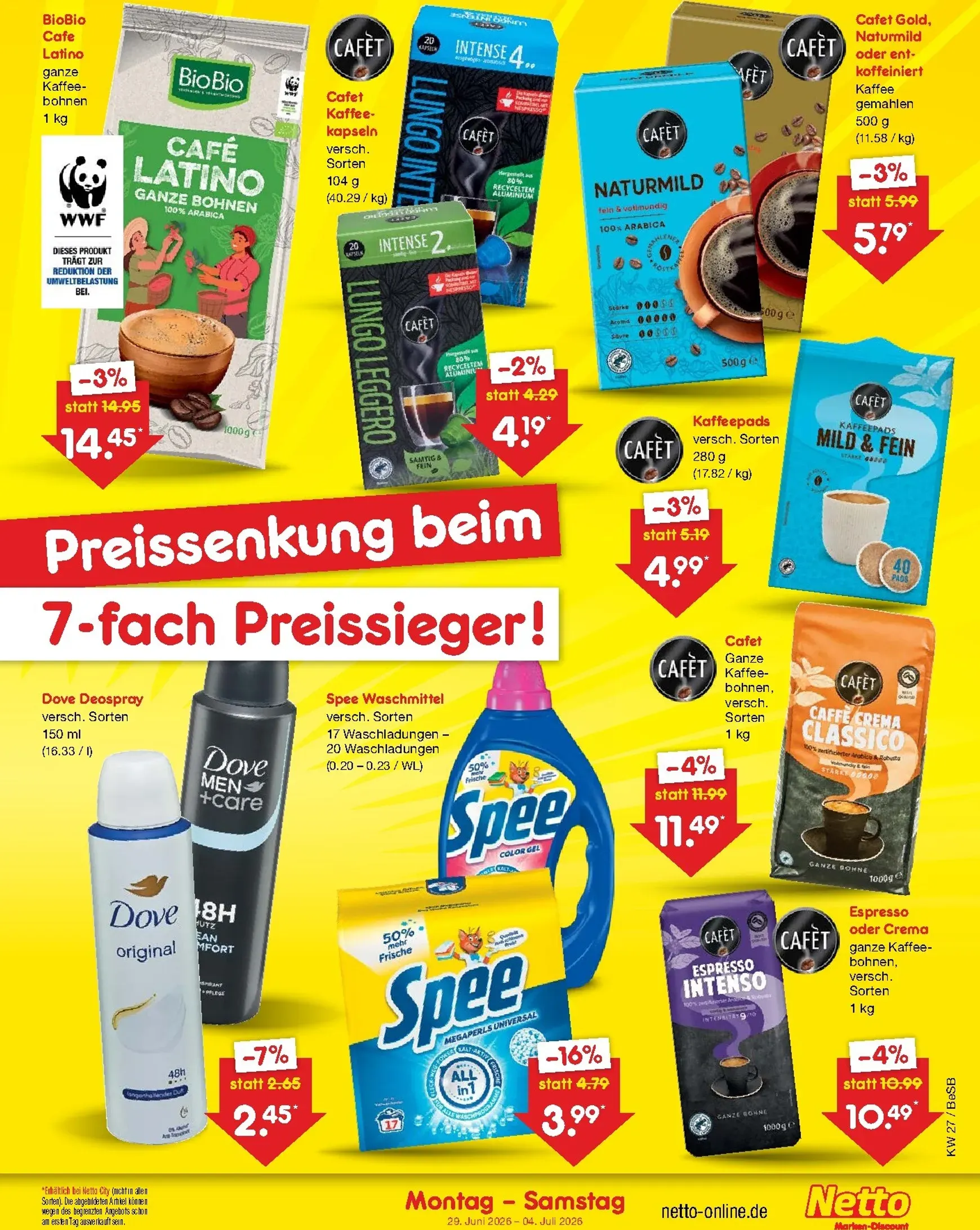 Netto Marken Discount - Wochenangebote Prospekt – von Montag 29.06.2026 bis Samstag 04.07.2026 von 29. Juni bis 4. Juli 2026 - Prospekt seite 6