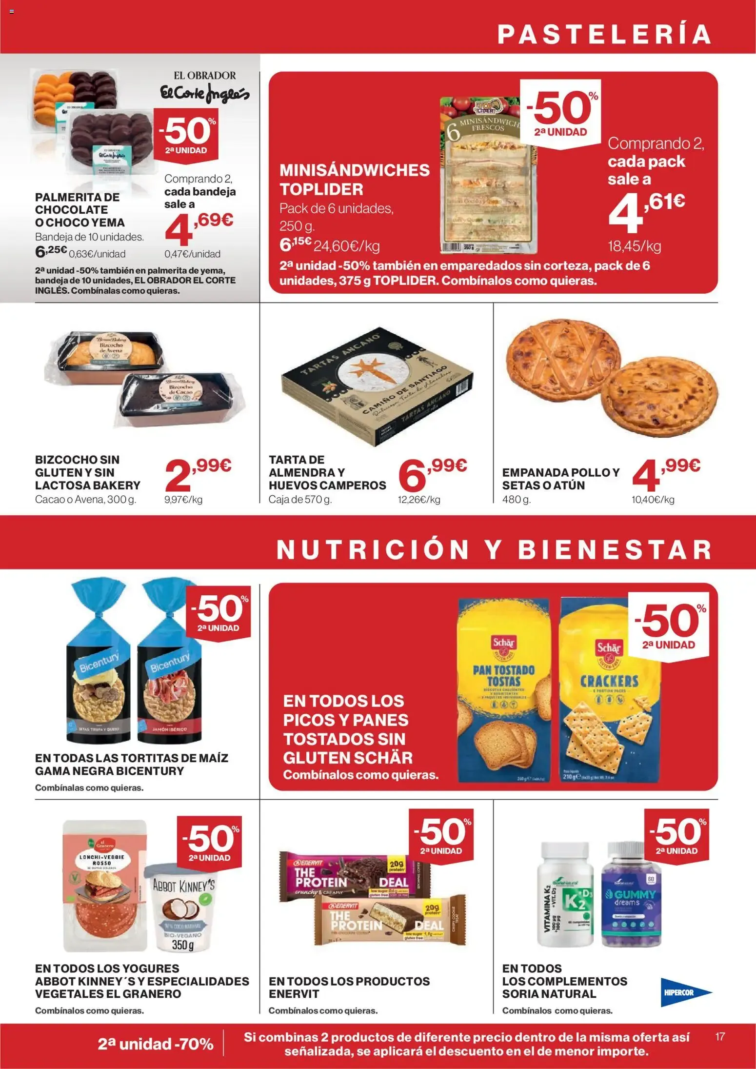 Catálogo de Ofertas Hipercor: 50% en 2da unidad y Bajada de Precios 16 de julio al 29 de julio 2026 - Página 17