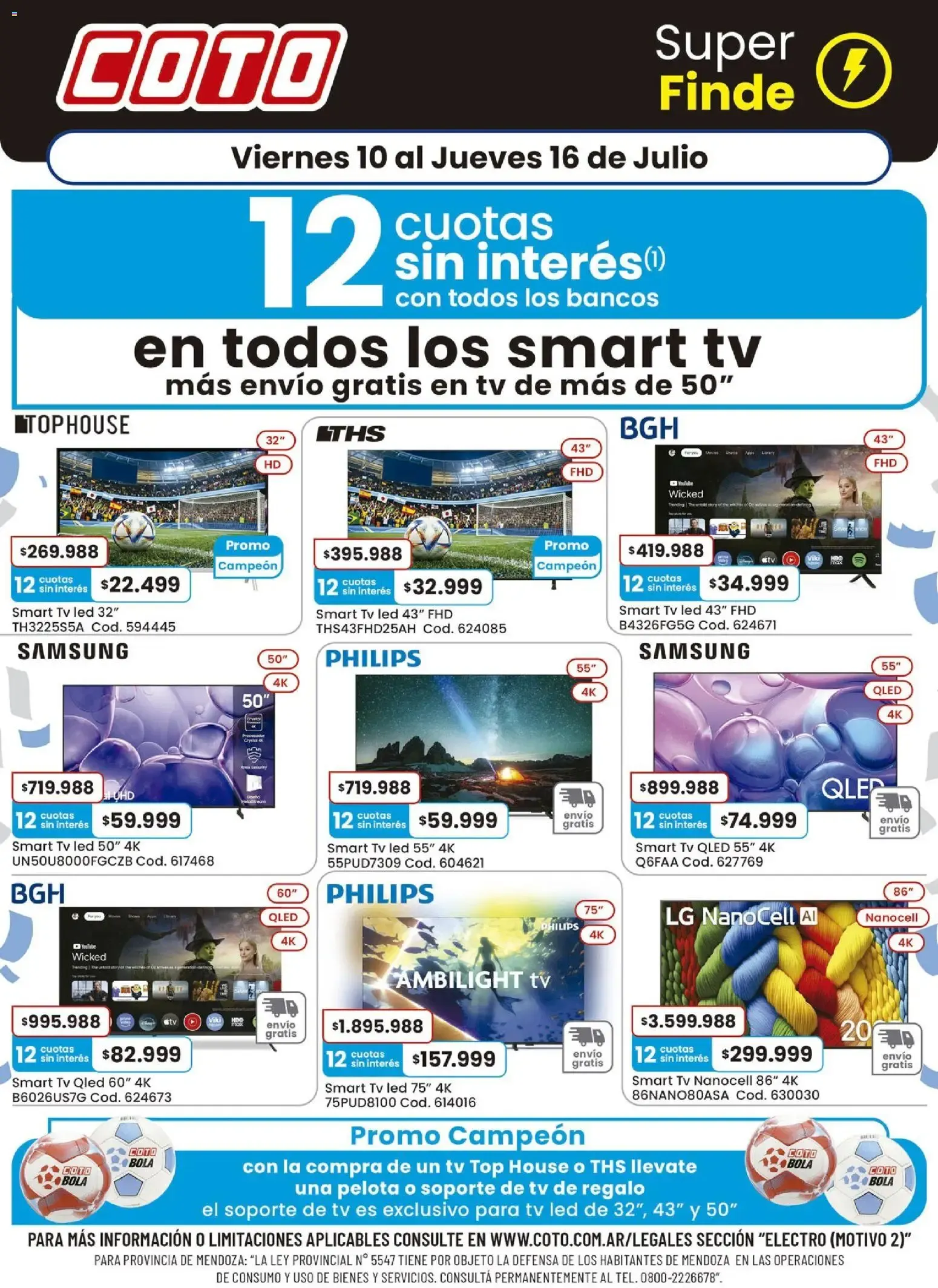 Ofertas de COTO Super Finde 10 de julio al 16 de julio 2026 - Página 1 del catálogo