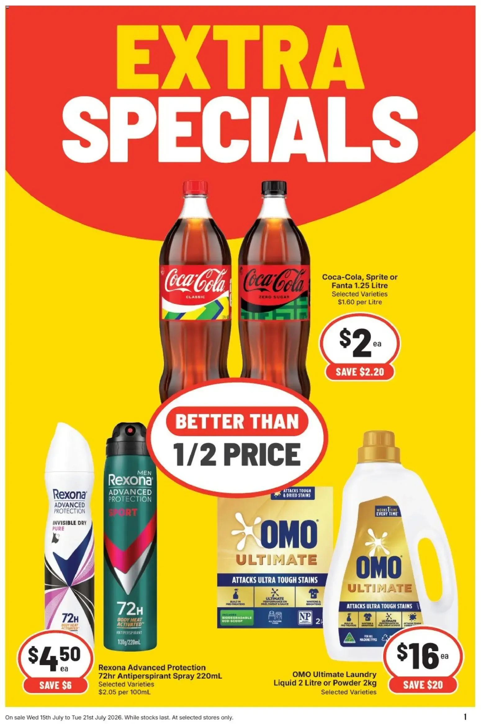Extra Specials - Catalogue valid from 15 July to 21 July 2026 - page 1