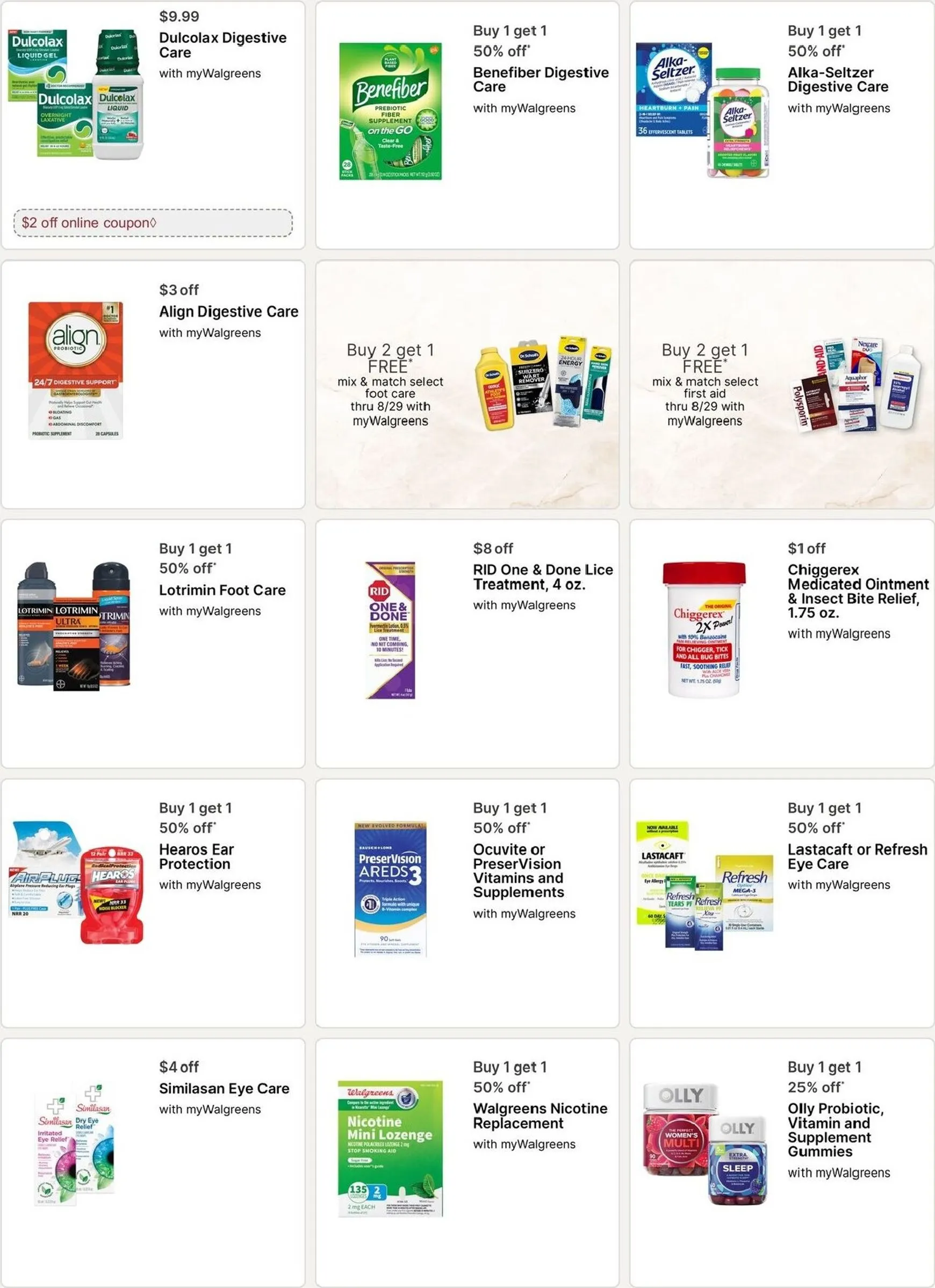 Weekly promotion Walgreens Weekly Ad spanning from August 2 to August 8 2026 - Page 10 for Catalogue 365