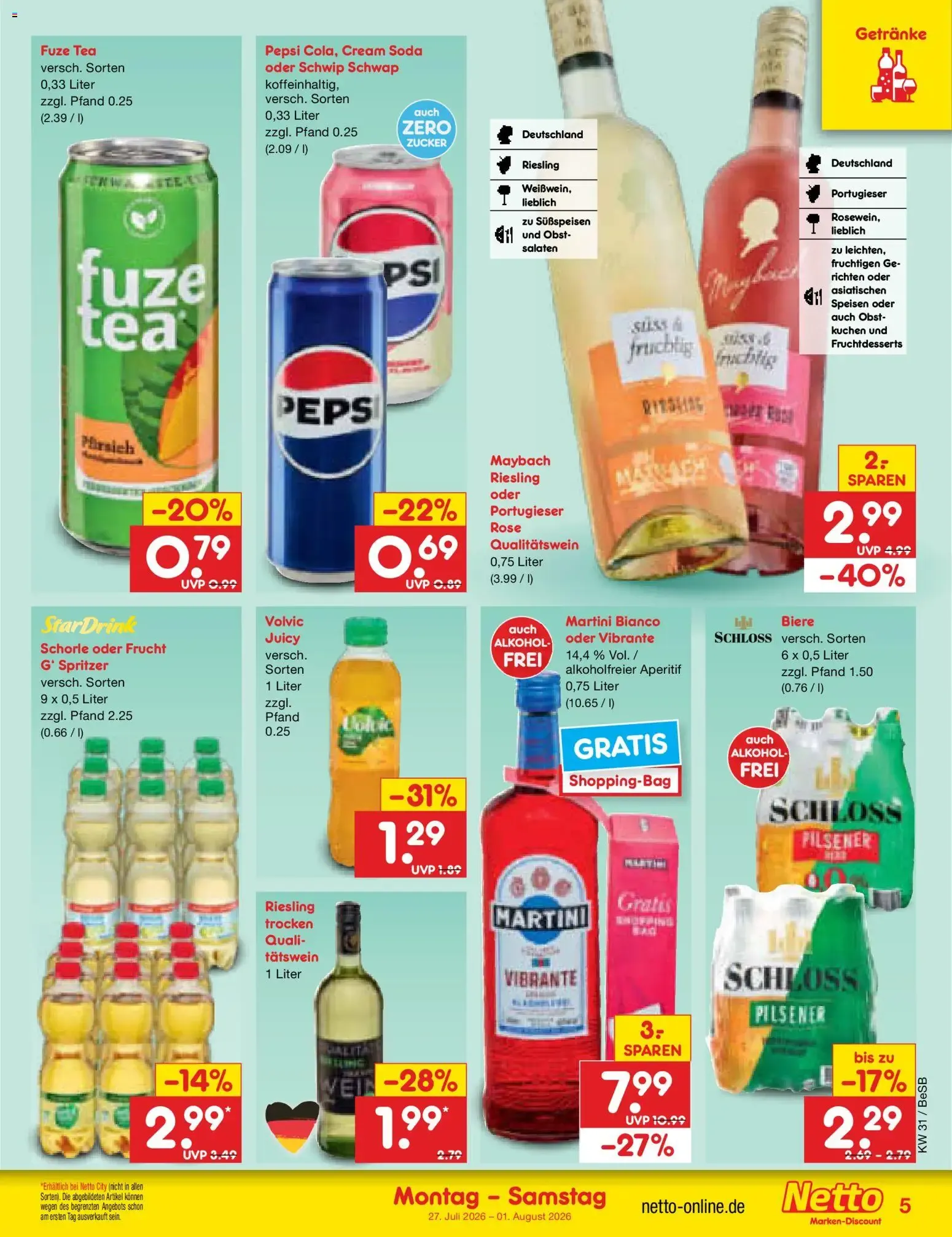 Netto Marken-Discount Prospekt (ab 27.07.2026) » Angebote von 27. Juli bis 1. August 2026 - Prospekt seite 5