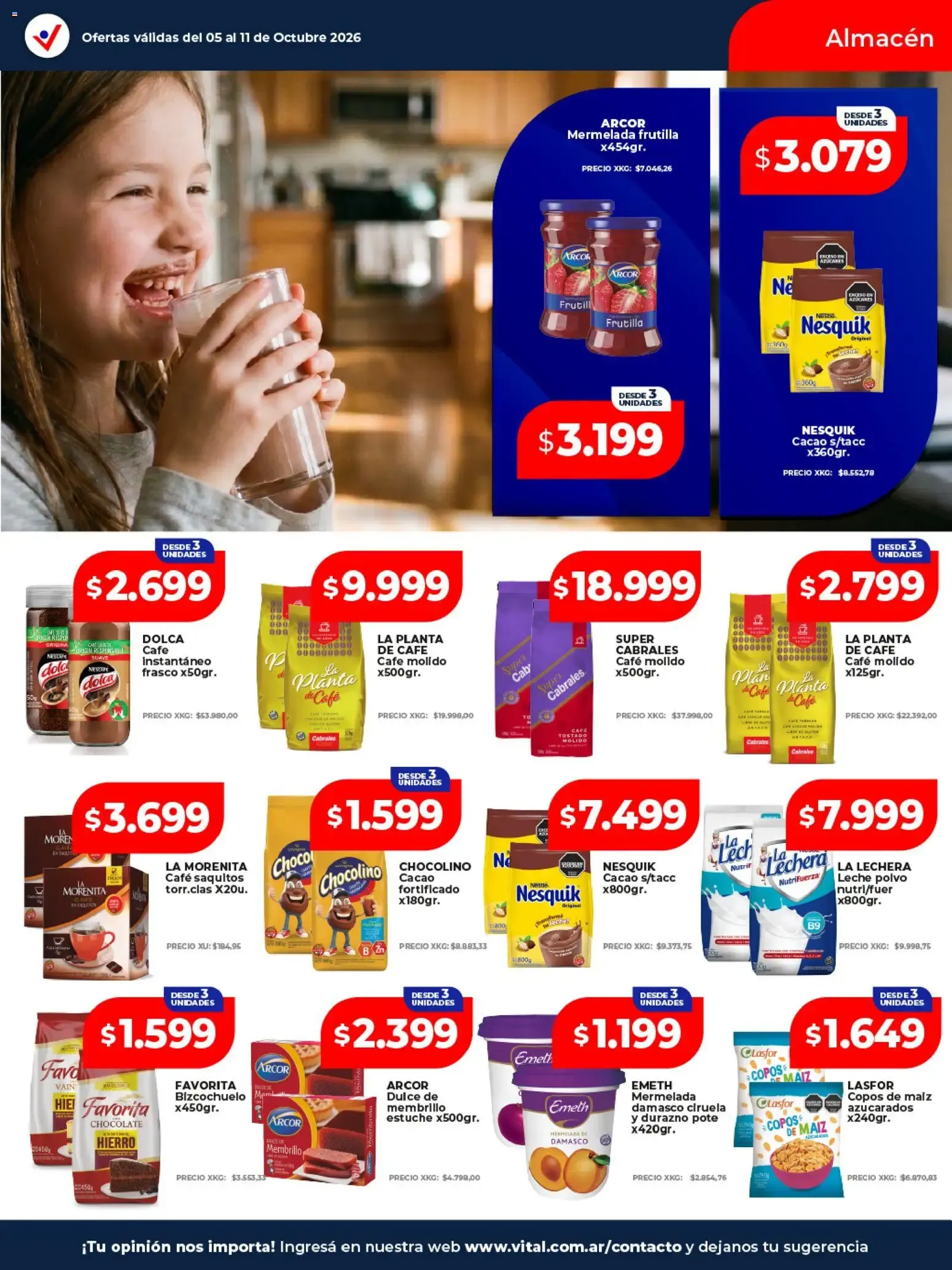 Ofertas de Vital - Ofertas || del 05/10/2026 - 11/10/2026 || Catálogo 5 de octubre al 11 de octubre 2026 - Página 18 del catálogo