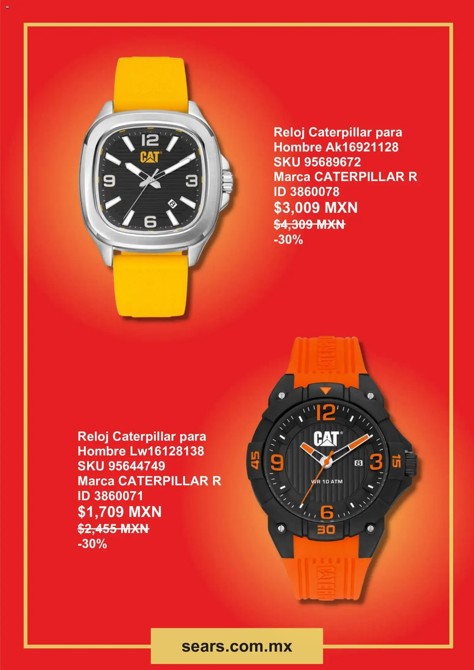 Catálogo de Sears: Oferta de hasta 35% en relojes CAT 1 de junio al 15 de junio 2026 - Pagina 3