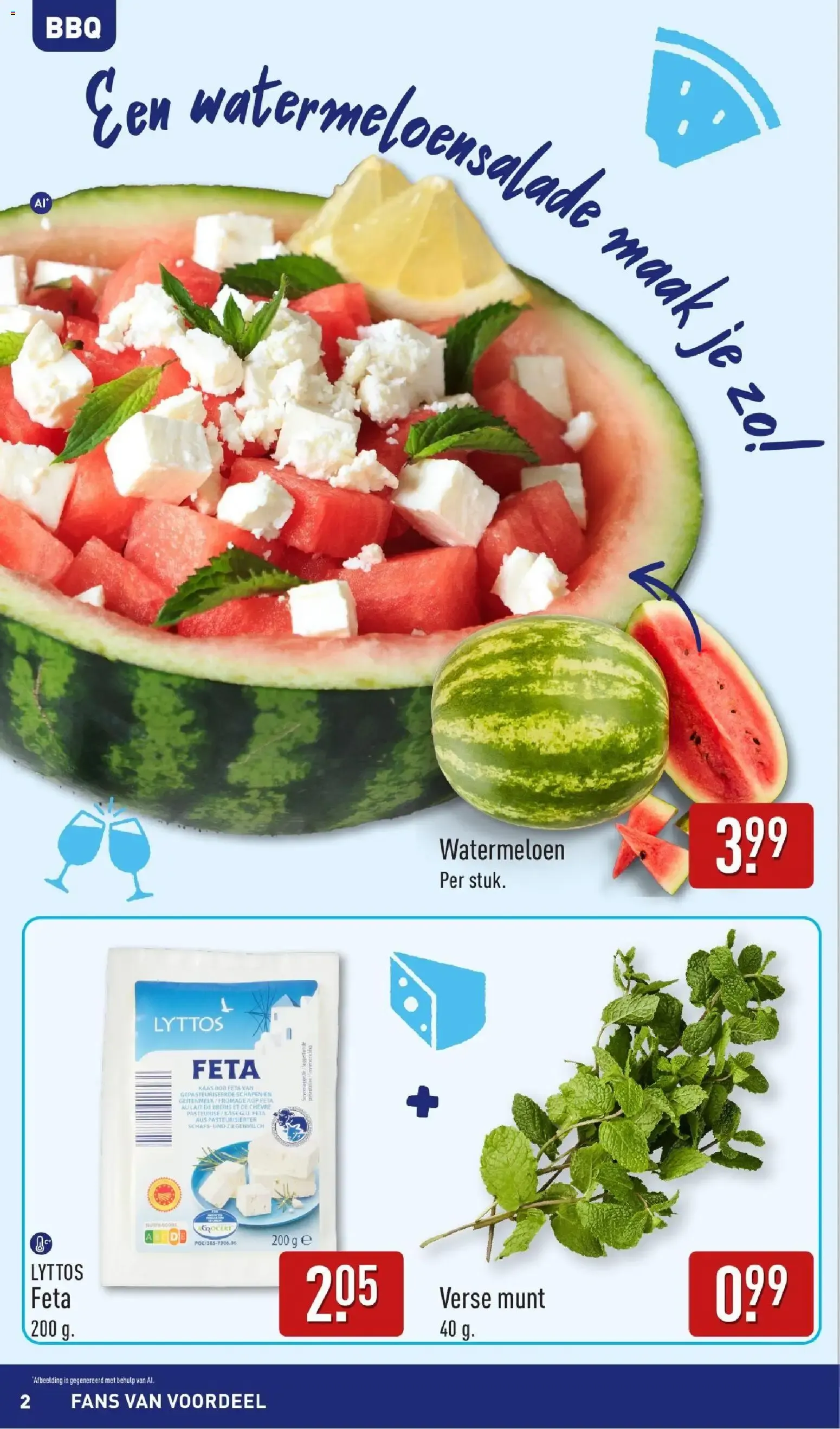 ALDI: ¡Tan barato que vamos a celebrarlo! Inspiración veraniega para BBQ. van 17 augustus tot 23 augustus 2026 - Folder pagina 2