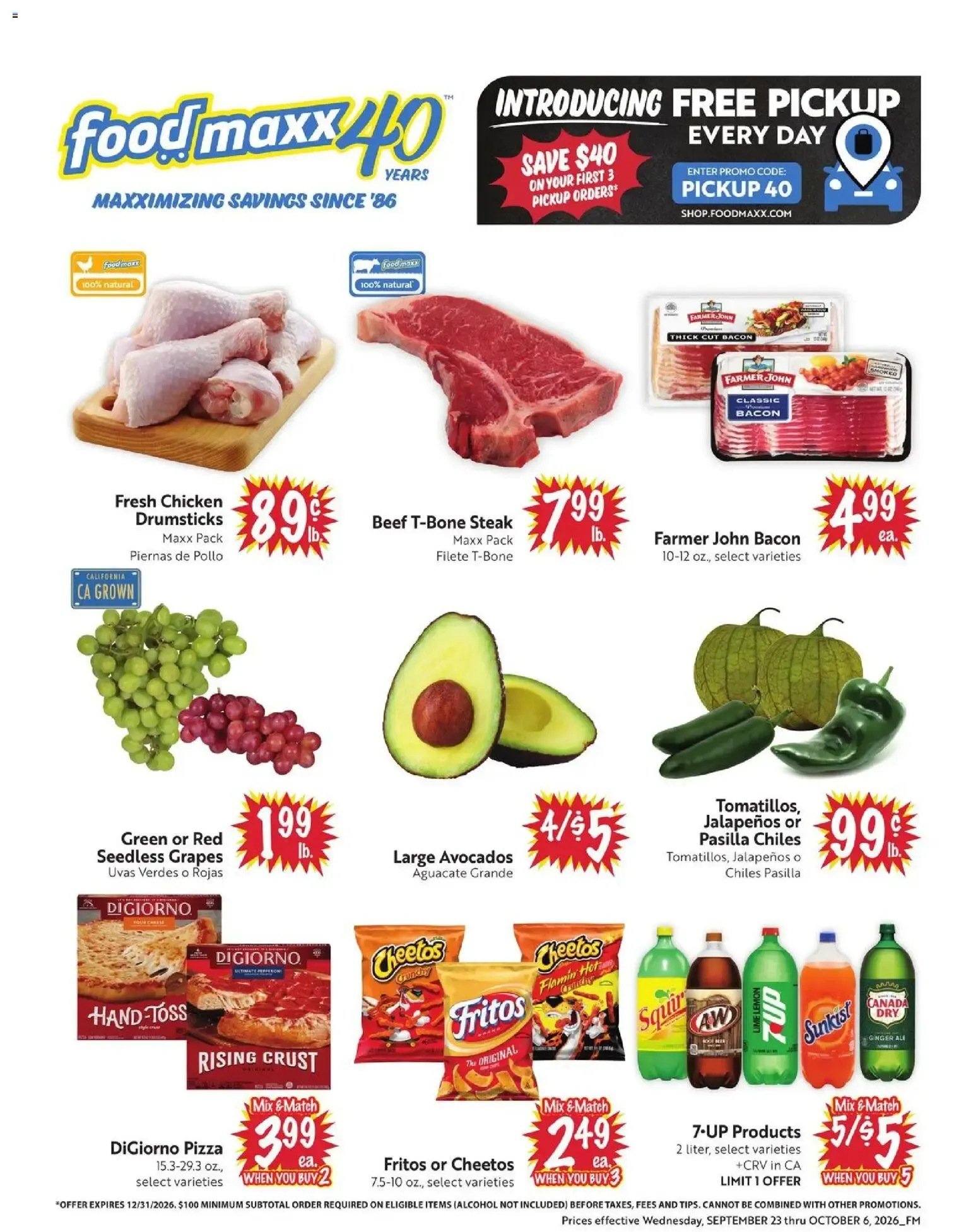 Weekly ad FoodMaxx Weekly Ad - NV (09/23 - 10/06 2026) - Flyer from September 23 to October 6 2026 - Page 1