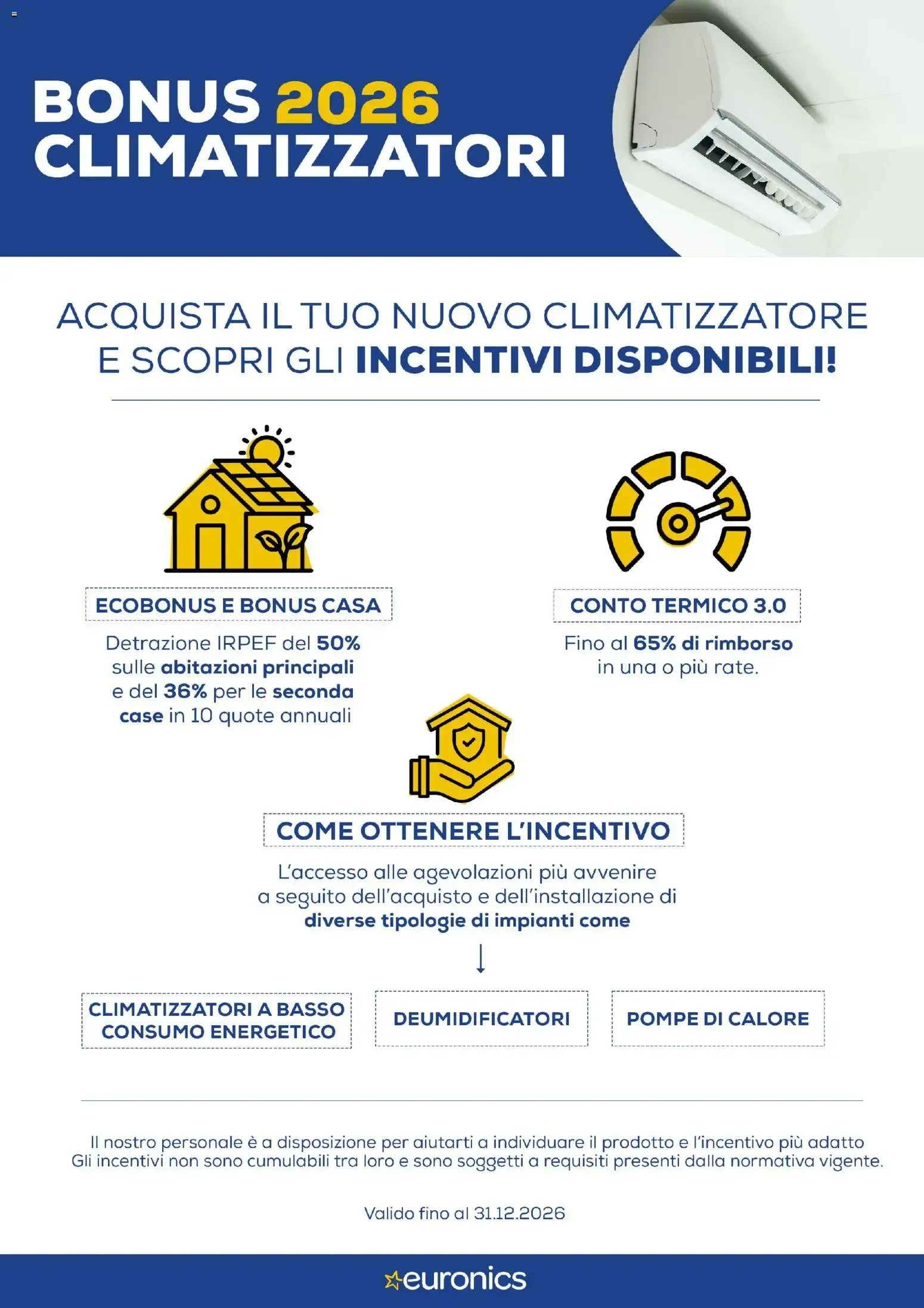 Speciale Clima Euronics: rinfresca casa con efficienza e stile da 4 giugno a 17 giugno di 2026 - Pagina del volantino 2