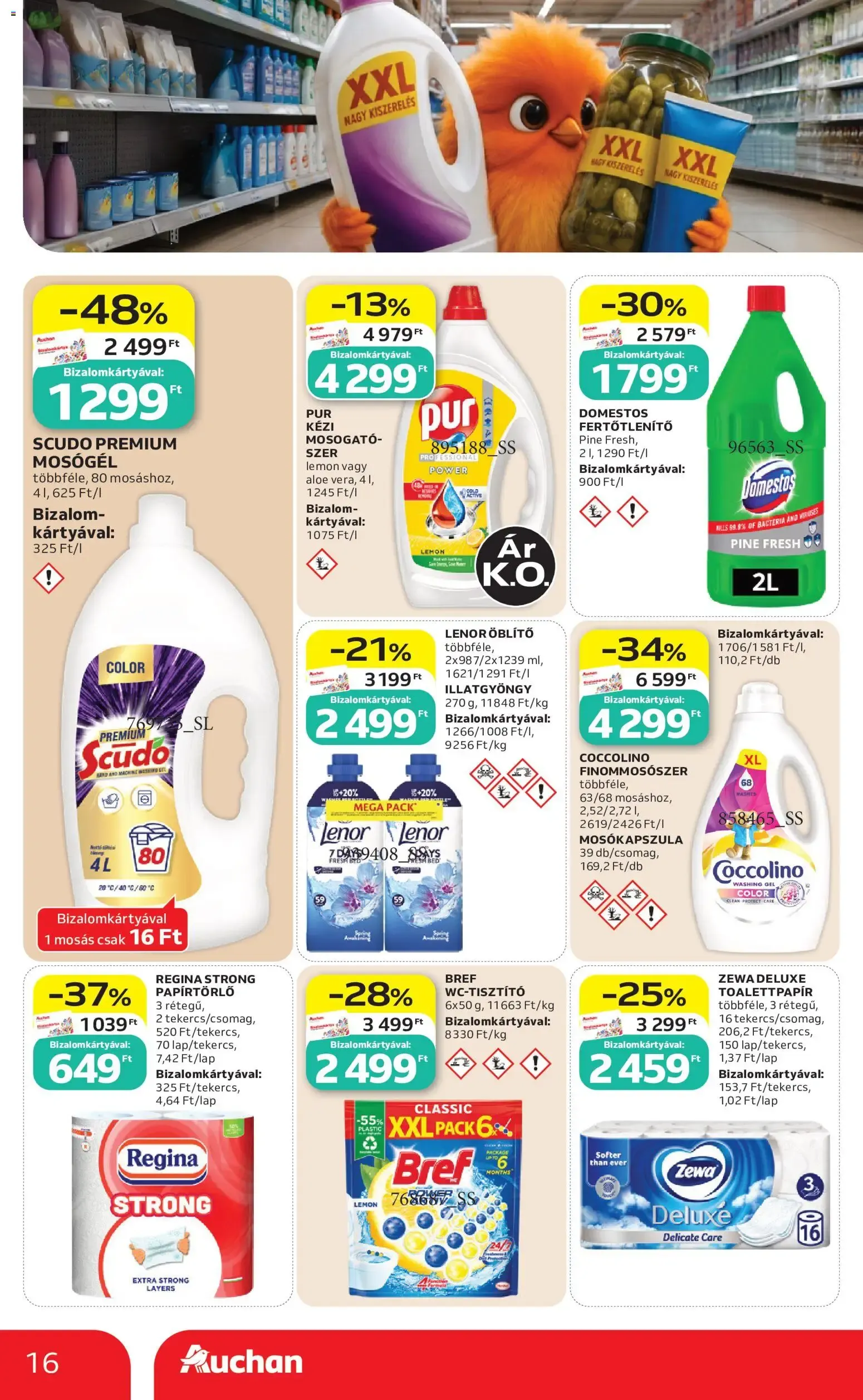 Katalógus Auchan hipermarket: Vigyél többet, jobban megéri! augusztus 6.-tól augusztus 19.-ig 2026. - Oldal 16