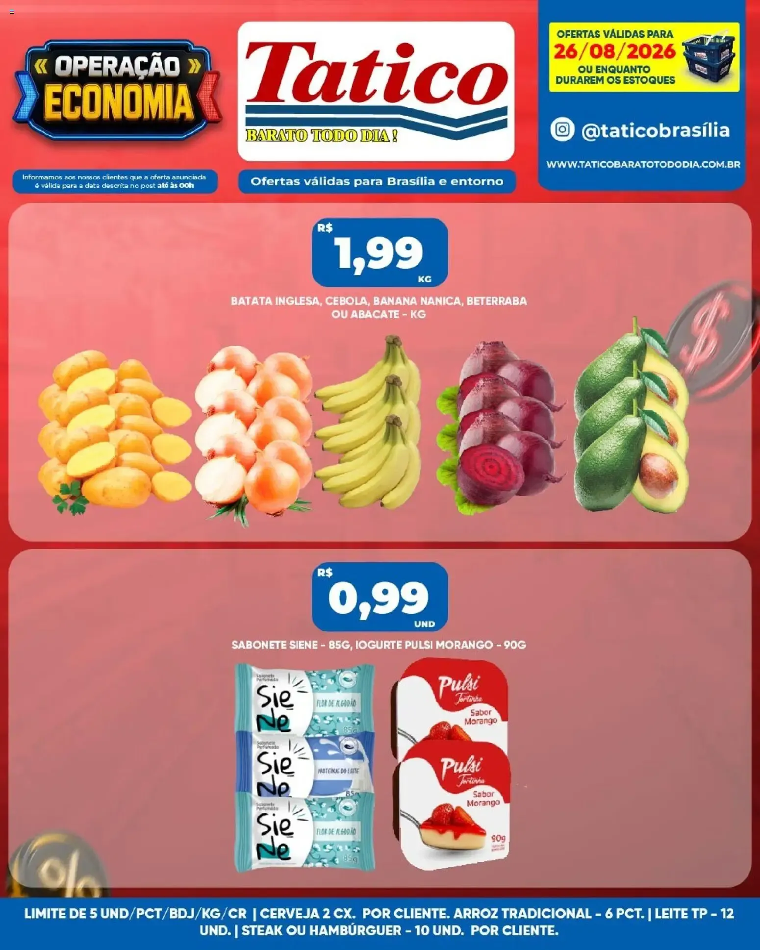 Tatico ofertas do Dia de 26/08/2026 | Promoções Online