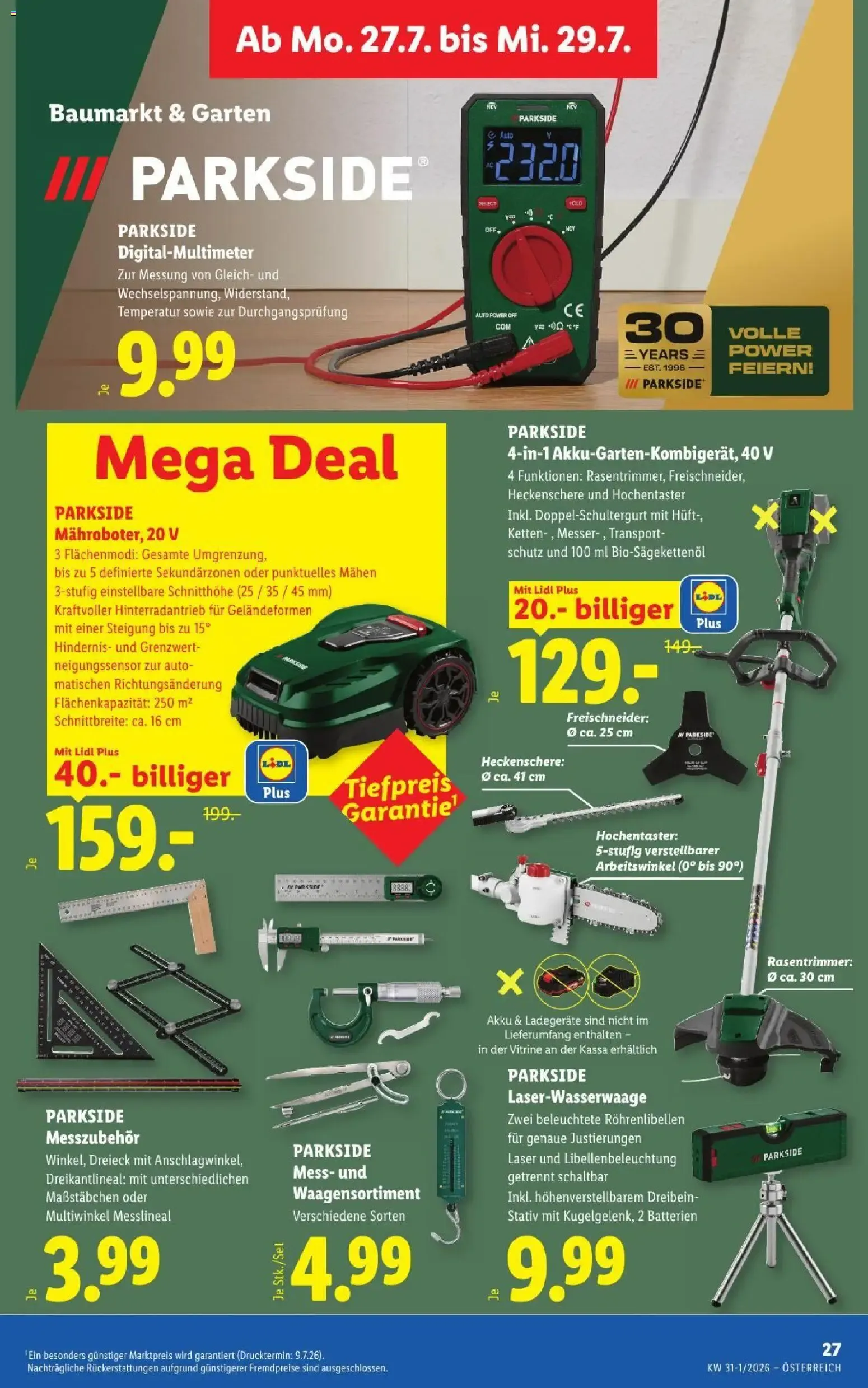 Lidl - Flugblatt ab 23.07.2026 - Angebote ab donnerstag von 23. Juli bis 25. Juli 2026 - Flugblätt seite  34