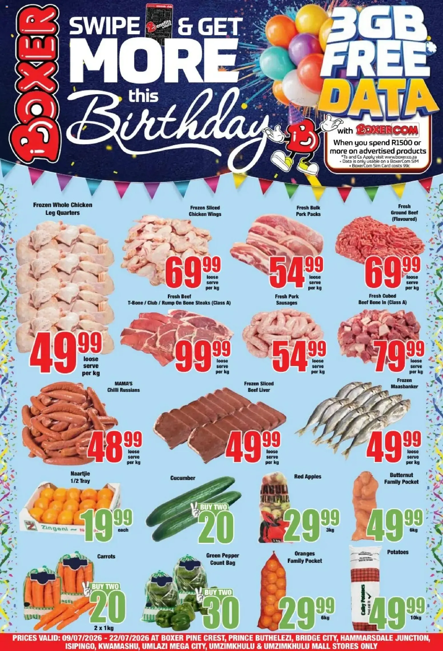 Boxer: Swipe & Get More This Birthday from 9 July to 22 July 2026 - Catalogue Page 1