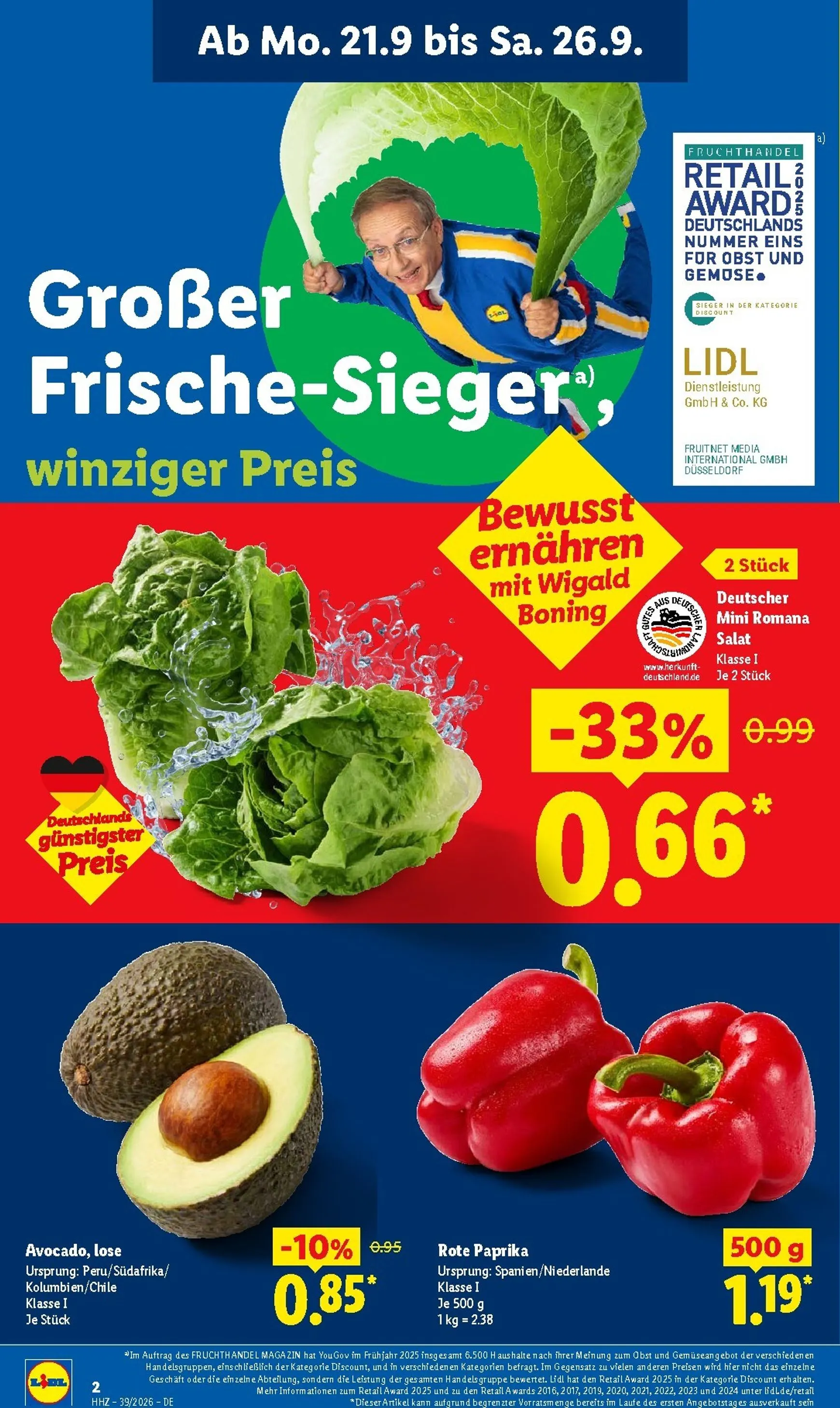 Lidl Prospekt nächste Woche – von Montag 21.09.2026 bis Samstag 26.09.2026 von 21. September bis 26. September 2026 - Prospekt seite 2