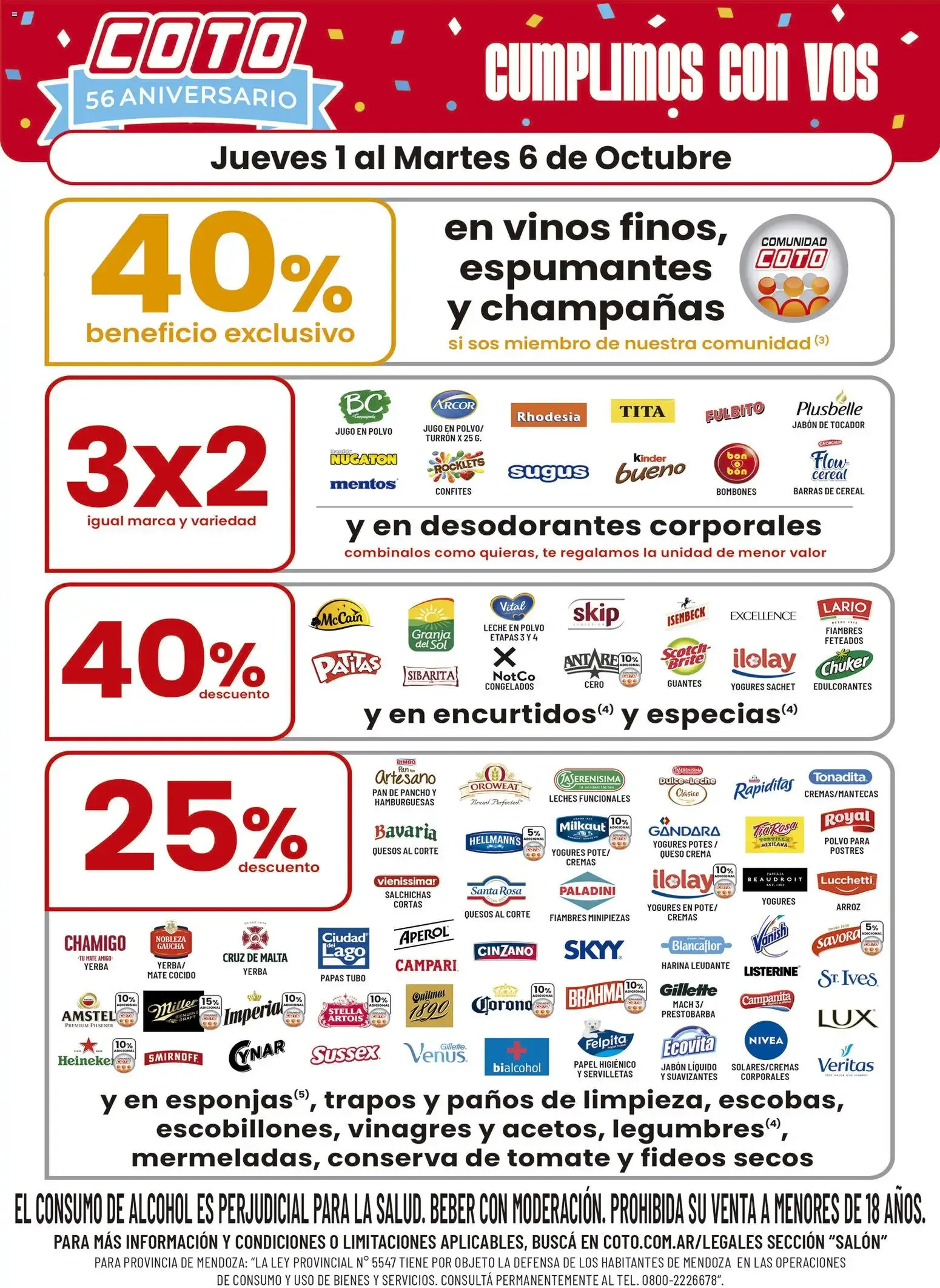 Ofertas de Coto 56 Aniversario - Cumplimos con Vos 1 de octubre al 6 de octubre 2026 - Página 2 del catálogo