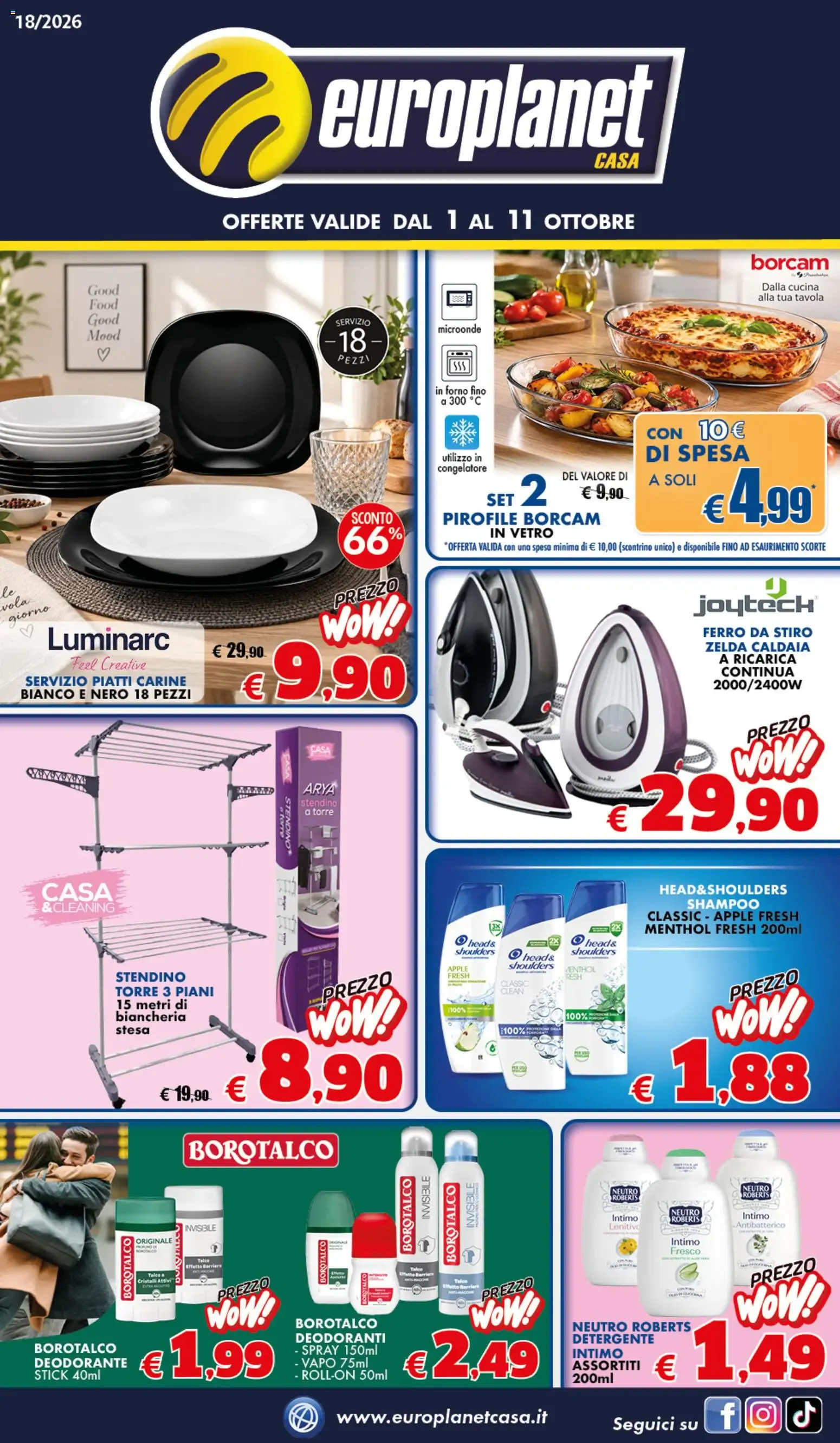 Europlanet Casa: Ofertas válidas del 1 al 11 de Octubre da 1 ottobre a 11 ottobre di 2026 - Pagina del volantino 1
