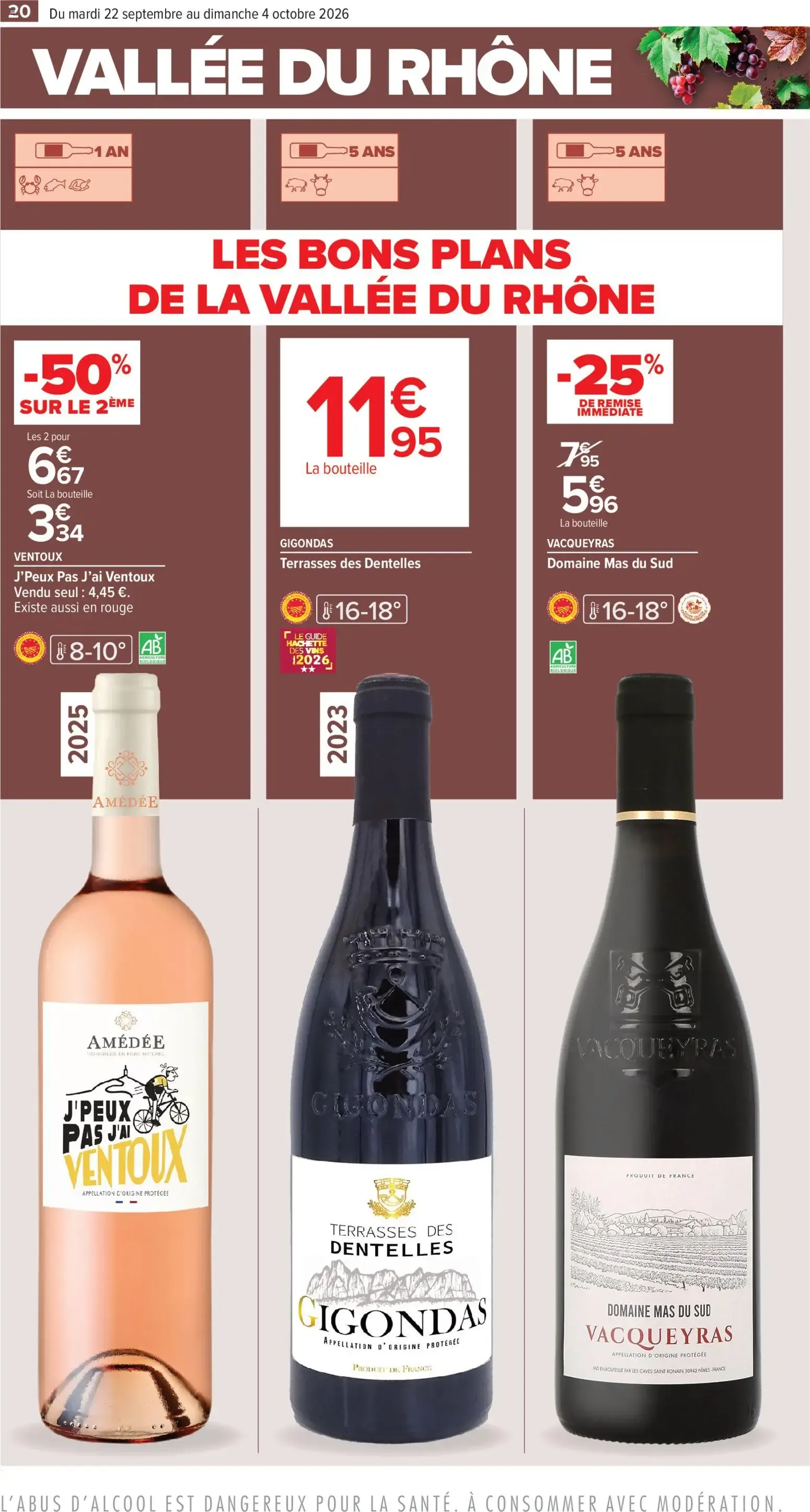 Carrefour contact Foire aux Vins: Le goût des bons plans du 22 septembre au 4 octobre 2026 - Catalogue page 20
