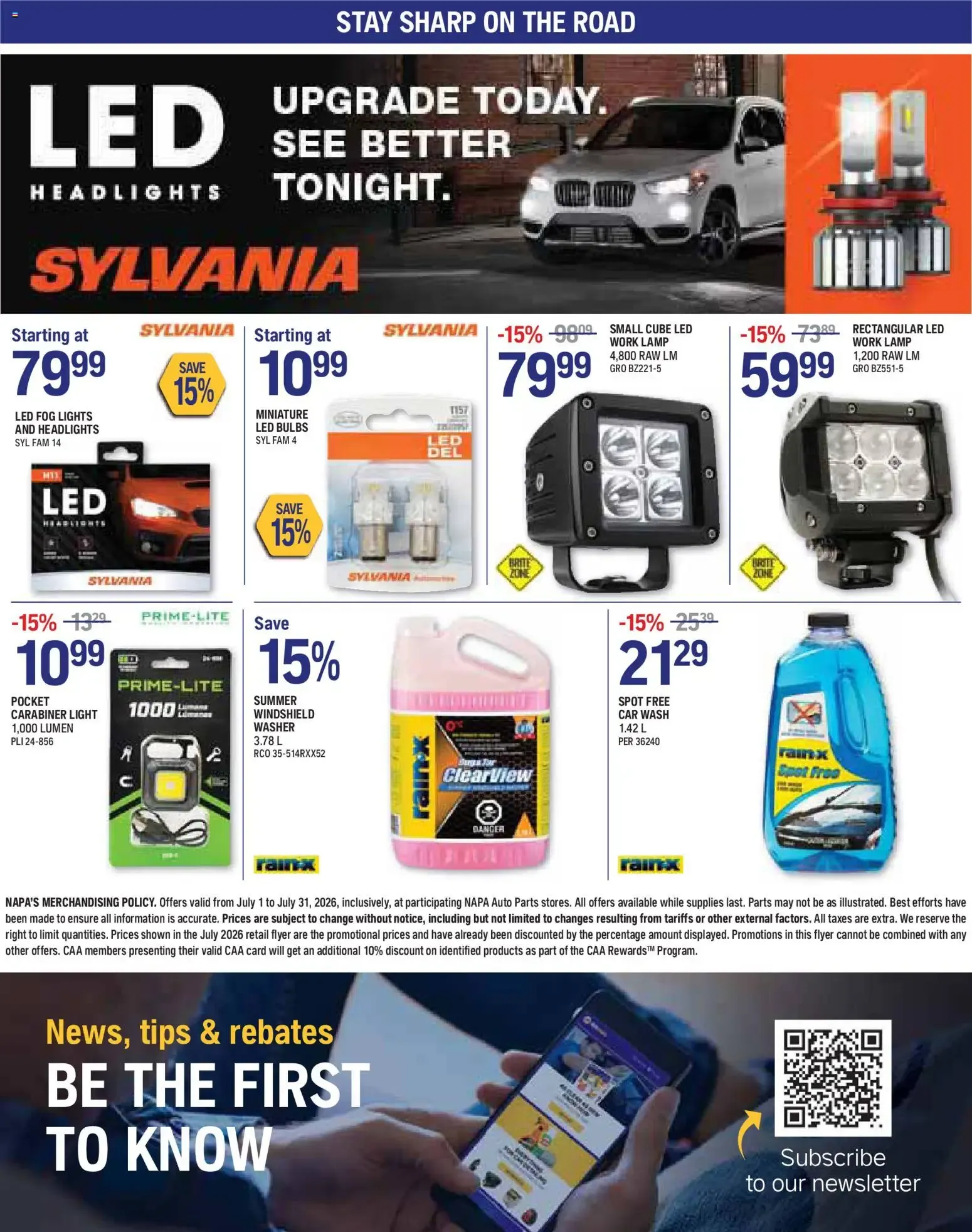 NAPA Auto Parts weekly flyer from Jul 1, 2026 > weekly specials & deals from July 1 to July 31 2026 - flyer page 8