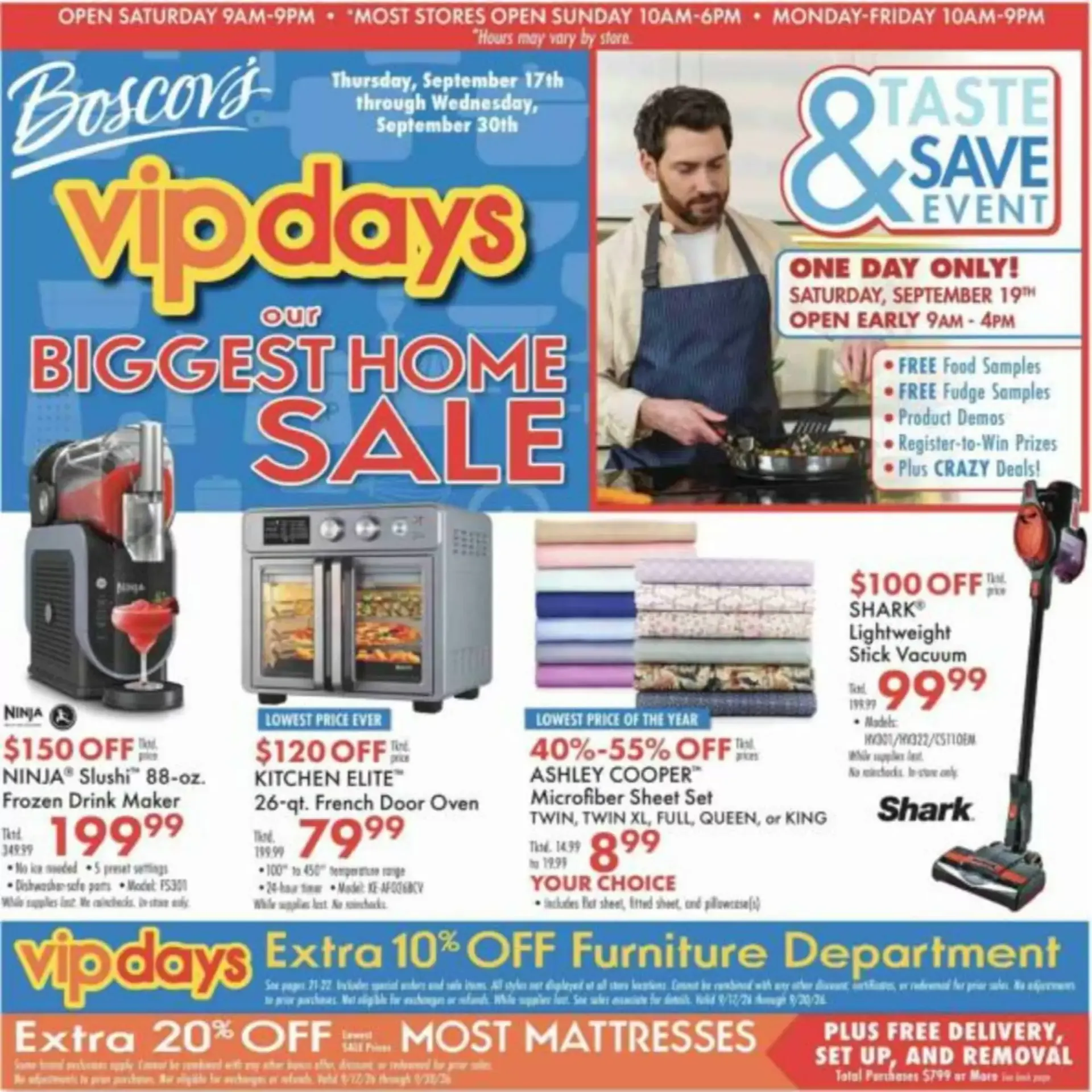 Weekly promotion Boscov's weekly ad spanning from September 17 to September 30 2026 - Page 1 for Catalogue 365