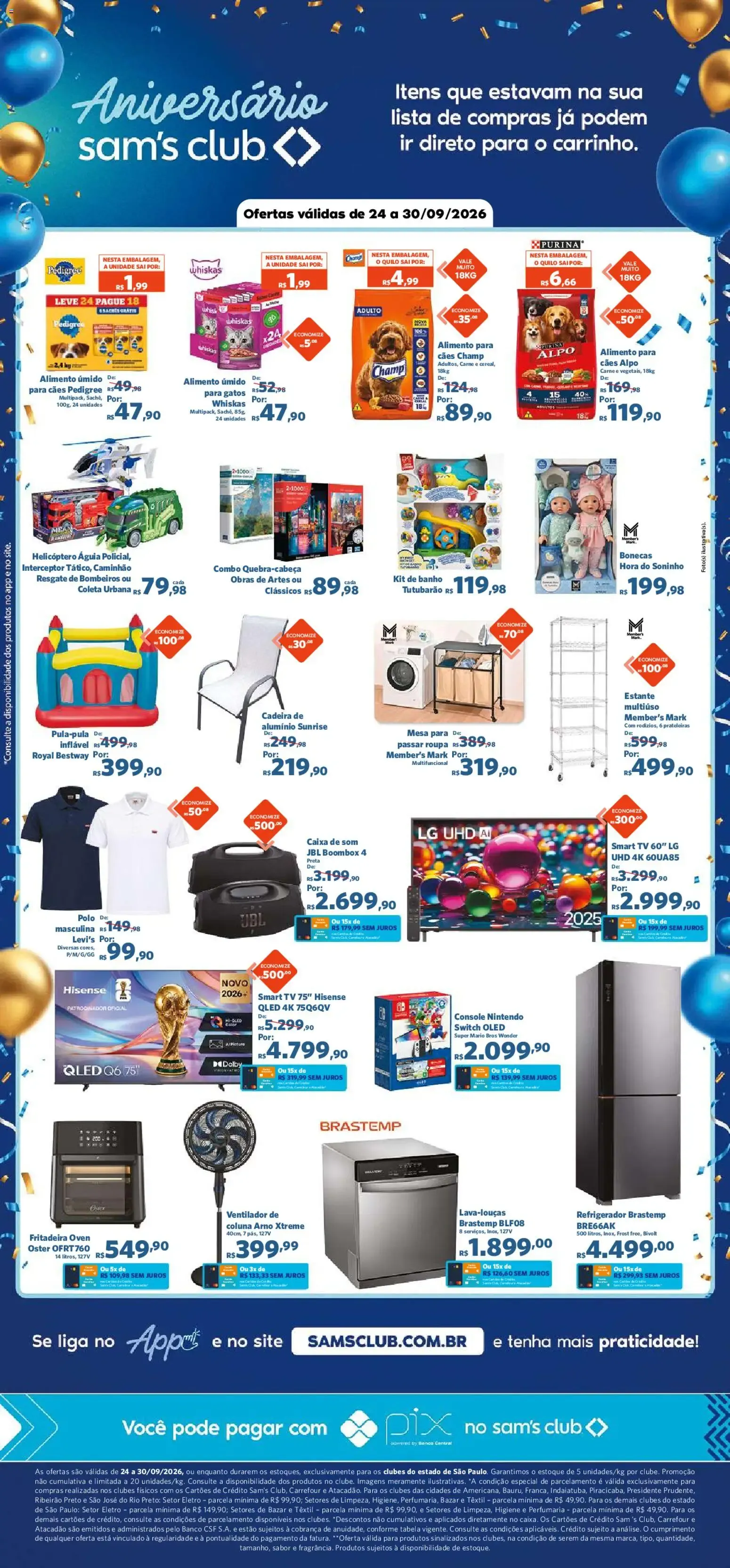 Encarte de Aniversário Sam's Club - Ofertas válidas de 24 a 30/09/2026 24 de setembro até 30 de setembro 2026 - Pagina 10