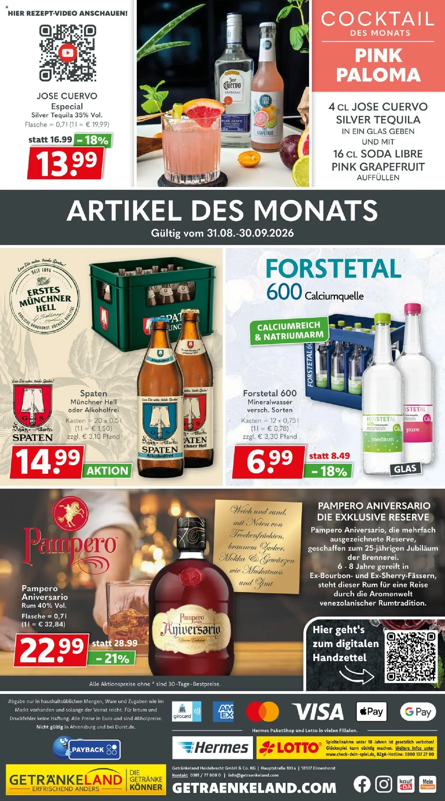 Getränkeland Jubelpreise von 14. September bis 26. September 2026 - Prospekt seite 8