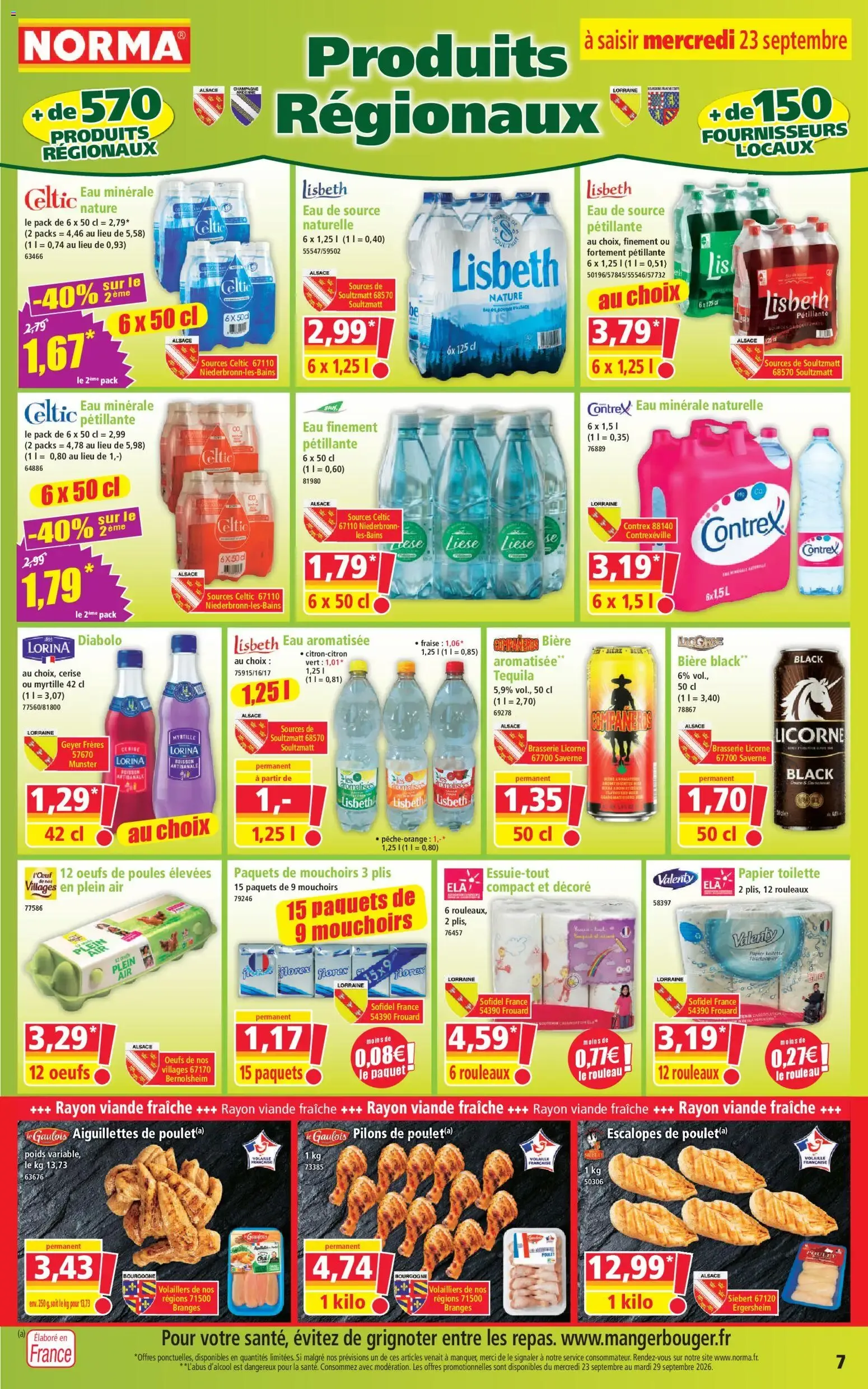 Norma - Votre Discounter Régional du 23 septembre au 29 septembre 2026 - Catalogue page 7