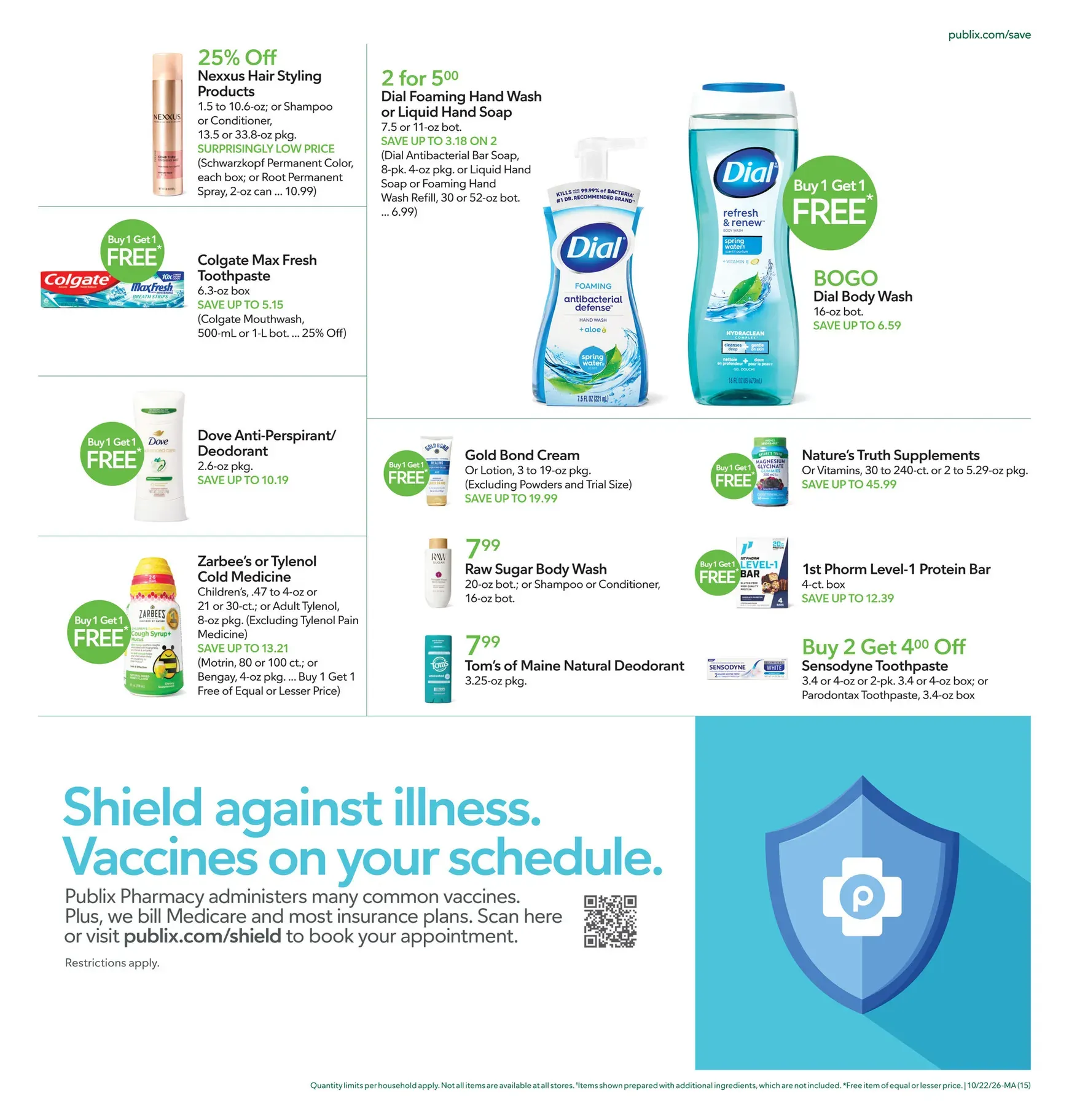 Weekly promotion Future Publix flyer valid from Thursday 10/22/2026 to Wednesday 10/28/2026 spanning from October 22 to October 28 2026 - Page 15 for Catalogue 365