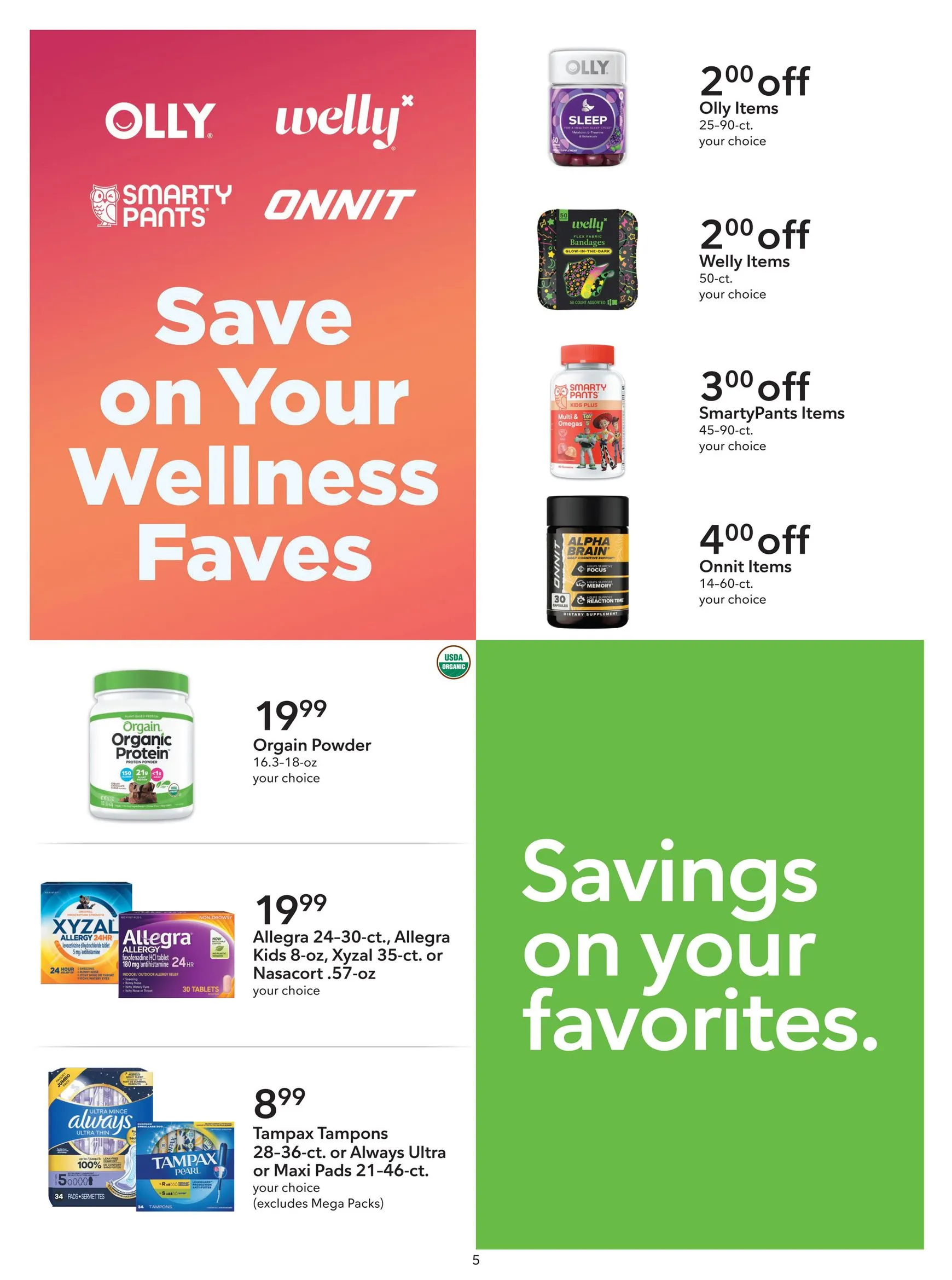 Weekly promotion Current Publix - Extra Savings leaflet valid from Thursday 09/24/2026 to Wednesday 10/07/2026 spanning from September 24 to October 7 2026 - Page 5 for Catalogue 365