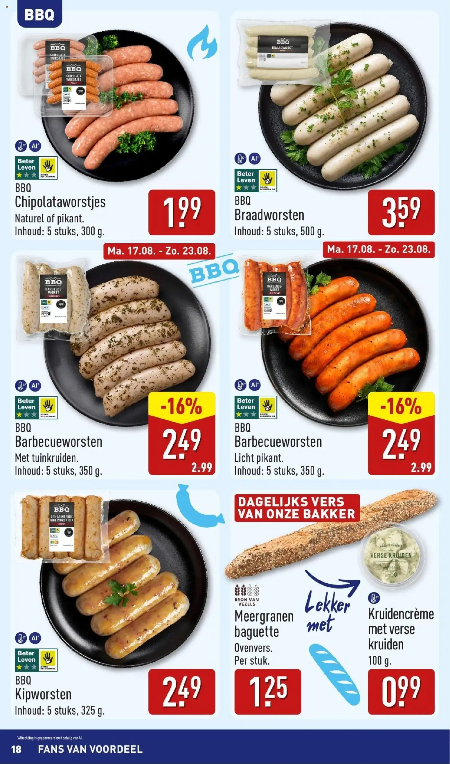 ALDI: ¡Tan barato que vamos a celebrarlo! Inspiración veraniega para BBQ. van 17 augustus tot 23 augustus 2026 - Folder pagina 18