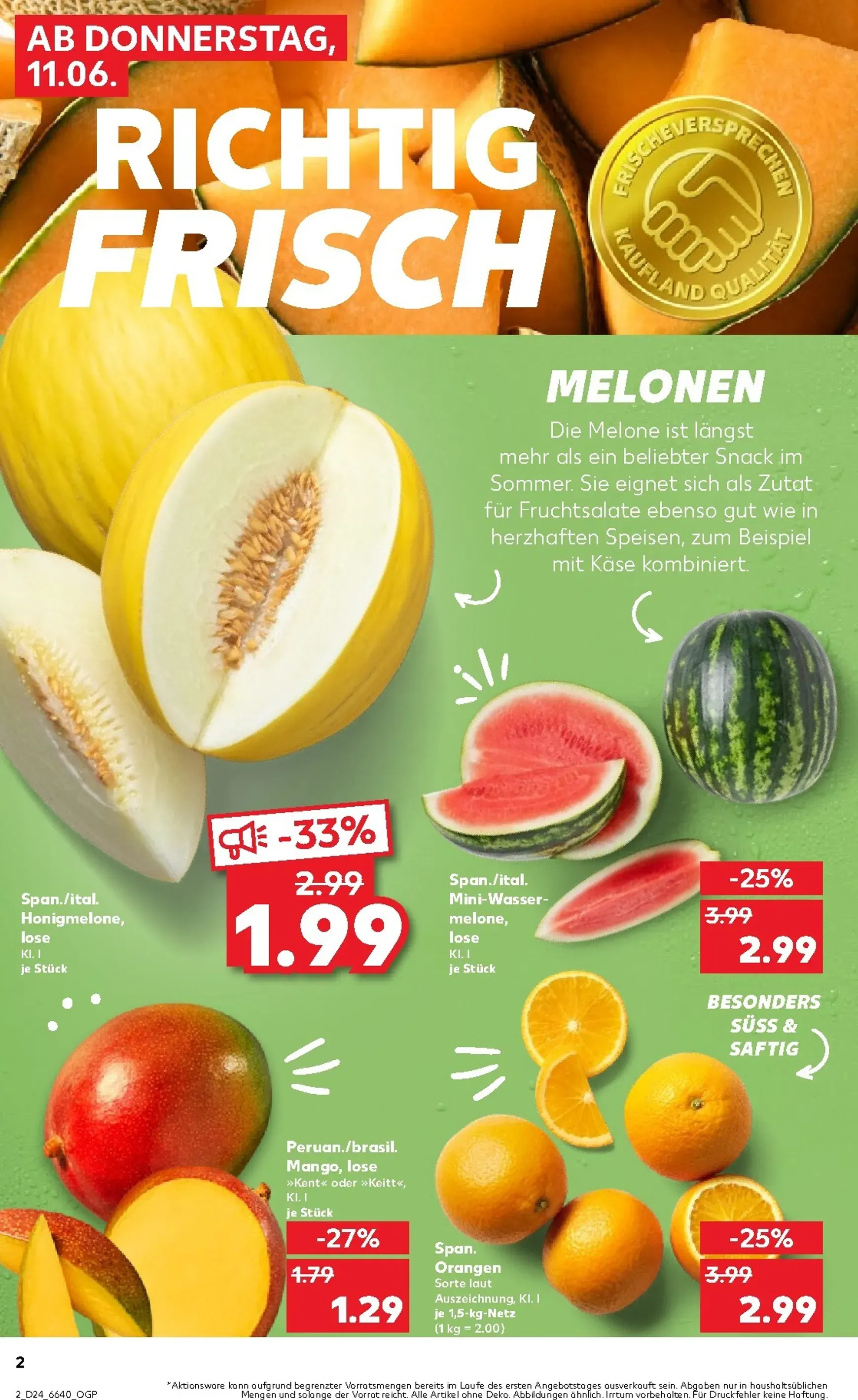 Kaufland Prospekt – von Donnerstag 11.06.2026 bis Mittwoch 17.06.2026 von 11. Juni bis 17. Juni 2026 - Prospekt seite 2