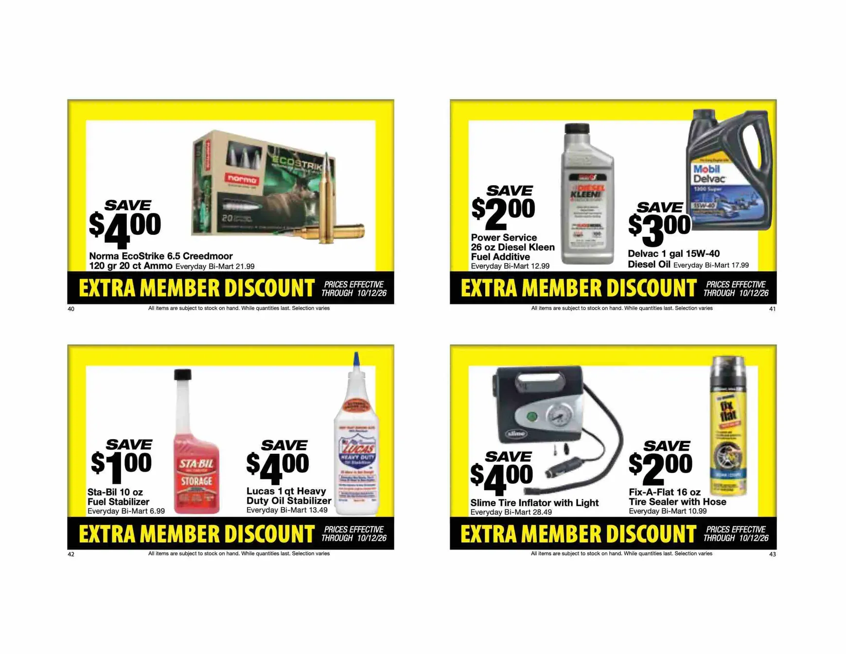 Weekly ad Future Bi-Mart - Extra member discount flyer valid from Thursday 10/01/2026 to Monday 10/12/2026 from October 1 to October 12 2026 - Page 12