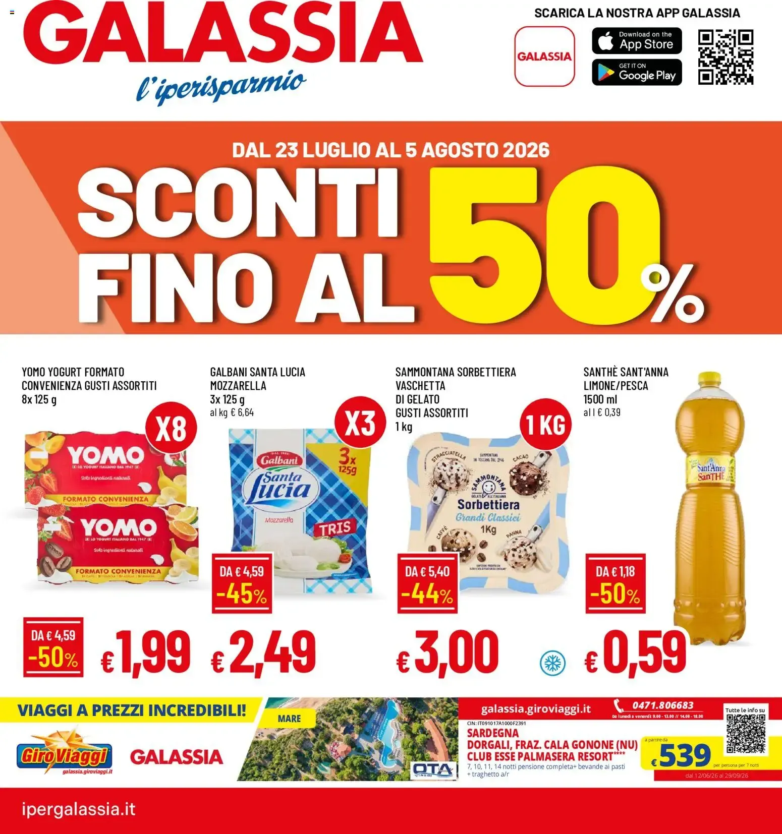 Nuovo Galassia volantino dal 23/07/2026 > offerte anteprima 🛍️ da 23 luglio a 5 agosto di 2026 - Pagina del volantino 1