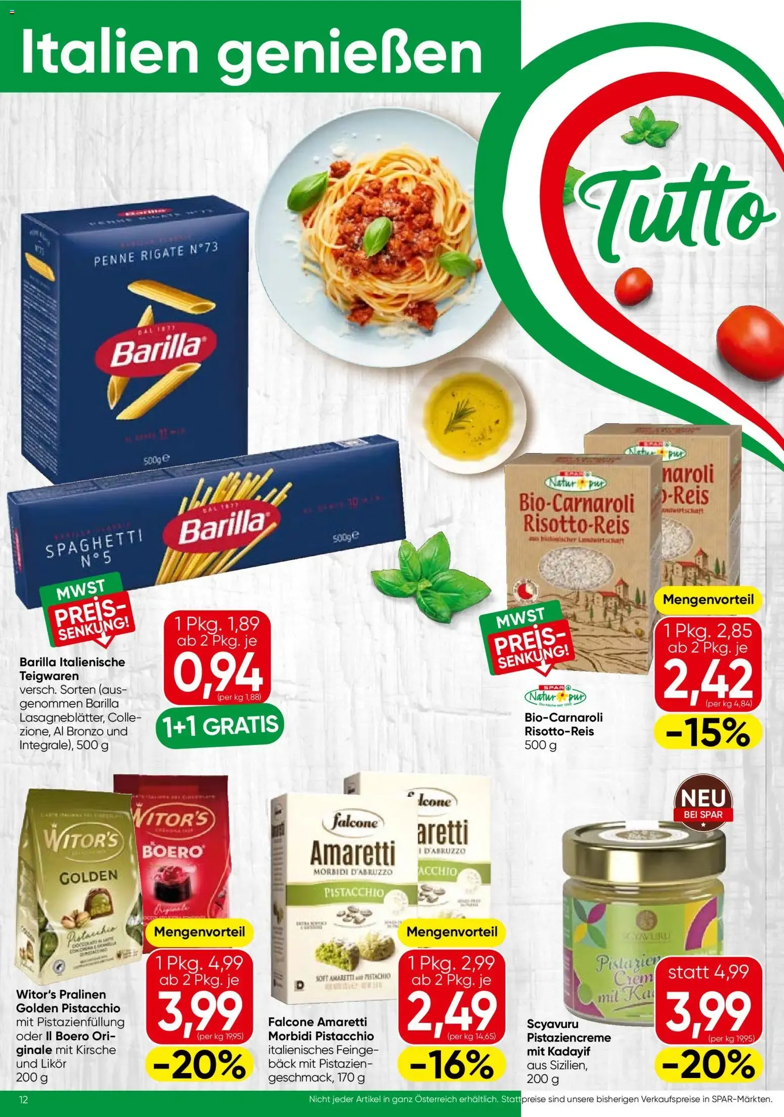 Spar Flugblatt - Wien (01.07.2026) - Angebote und Prospekt von 1. Juli bis 15. Juli 2026 - Flugblätt seite  12
