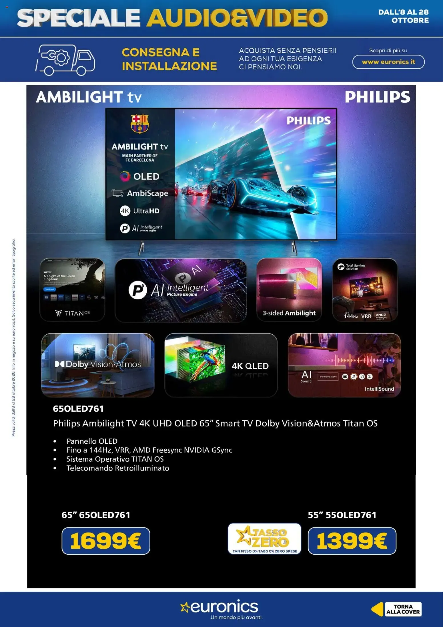 Nuovo Euronics volantino Audio&Video dal 08/10/2026 > offerte anteprima 🛍️ da 8 ottobre a 28 ottobre di 2026 - Pagina del volantino 15