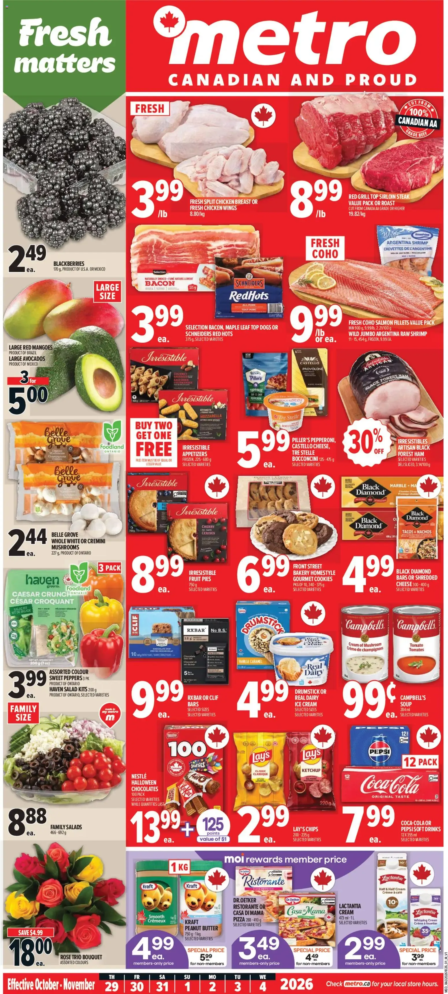 Metro weekly flyer / circulaire from Oct 29, 2026 > weekly specials & deals