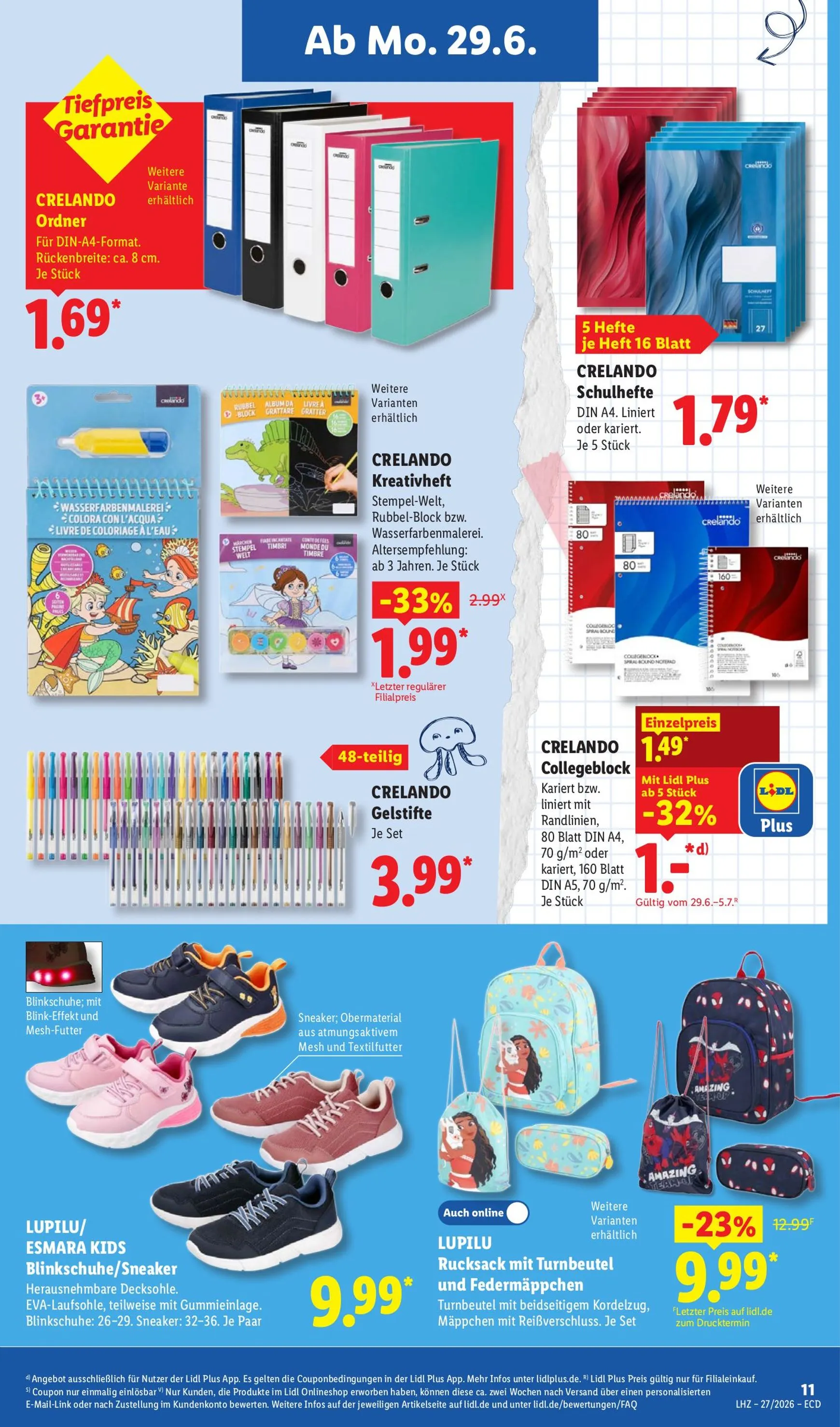Lidl Prospekt – von Montag 29.06.2026 bis Samstag 04.07.2026 von 29. Juni bis 4. Juli 2026 - Prospekt seite 38