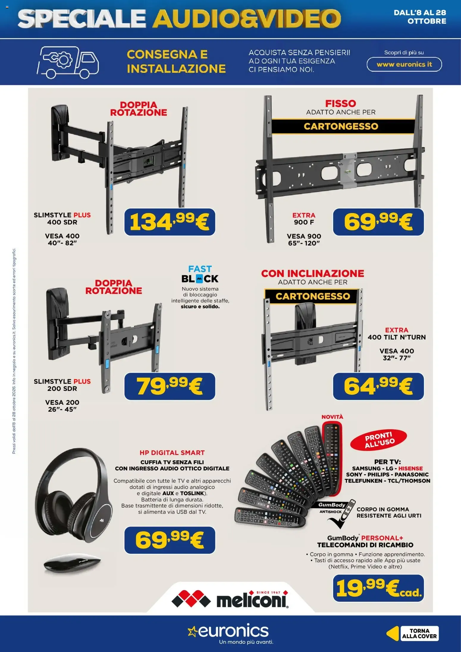 Nuovo Euronics volantino Audio&Video dal 08/10/2026 > offerte anteprima 🛍️ da 8 ottobre a 28 ottobre di 2026 - Pagina del volantino 17