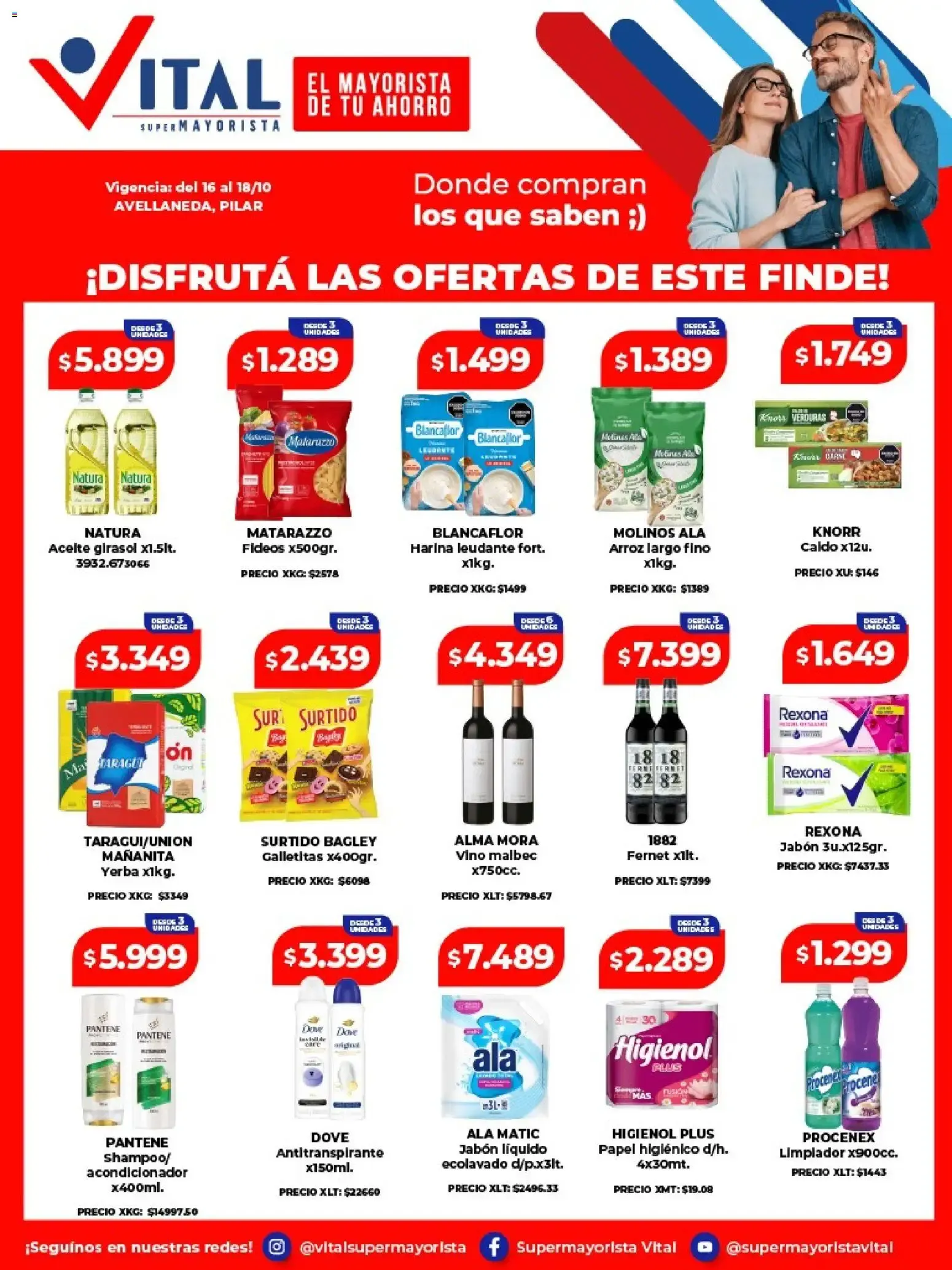 Ofertas de Vital - Ofertas fin || del 16/10/2026 - 18/10/2026 || Catálogo 16 de octubre al 18 de octubre 2026 - Página 1 del catálogo