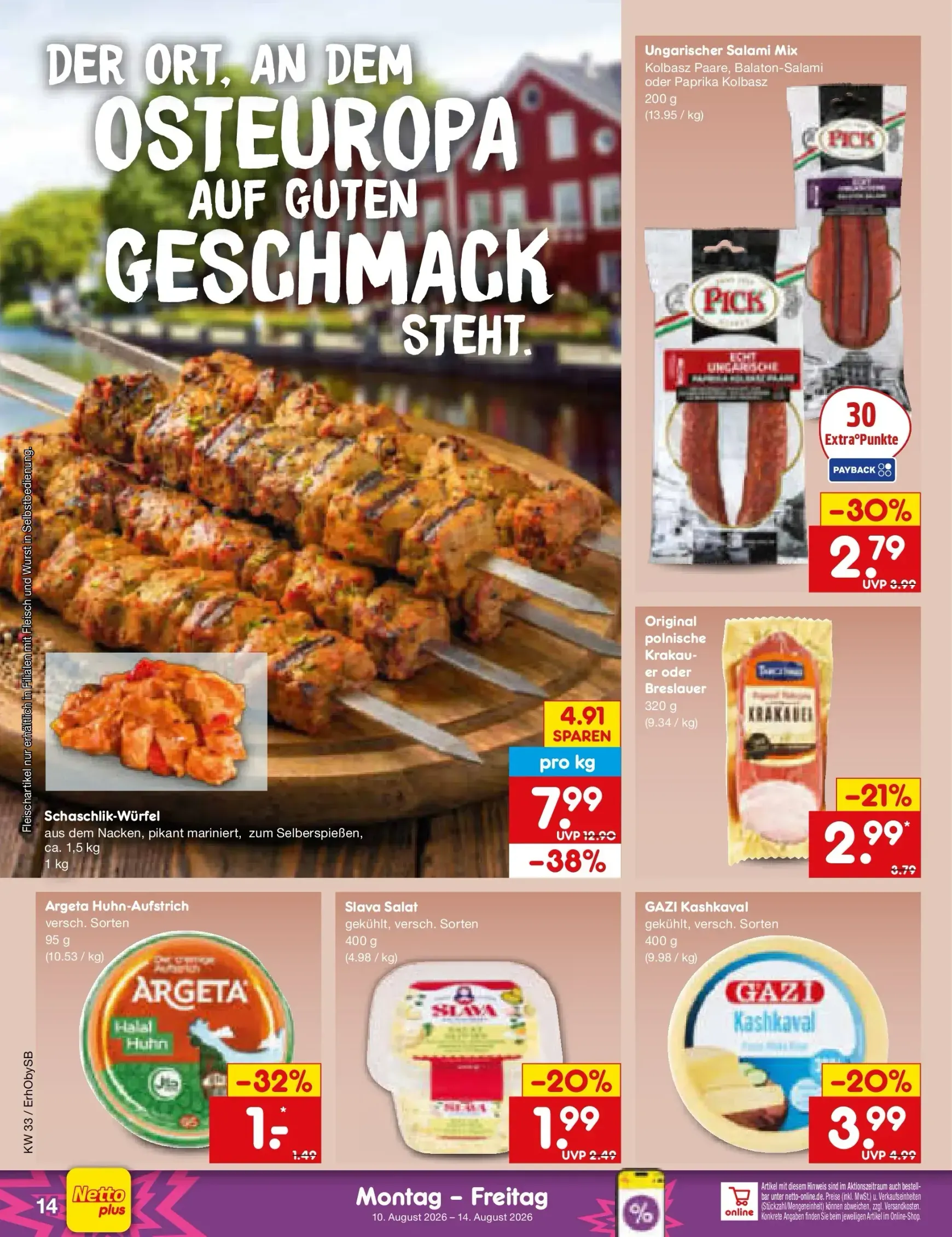Netto Marken Discount Prospekt nächste Woche – von Montag 10.08.2026 bis Freitag 14.08.2026 von 10. August bis 14. August 2026 - Prospekt seite 19