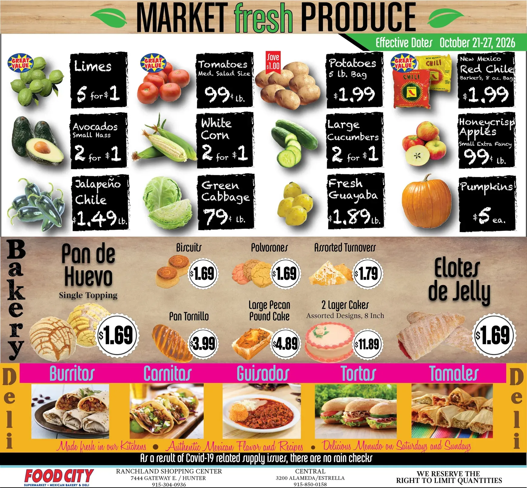 Weekly promotion Current Food City leaflet valid from Wednesday 10/21/2026 to Tuesday 10/27/2026 spanning from October 21 to October 27 2026 - Page 4 for Catalogue 365