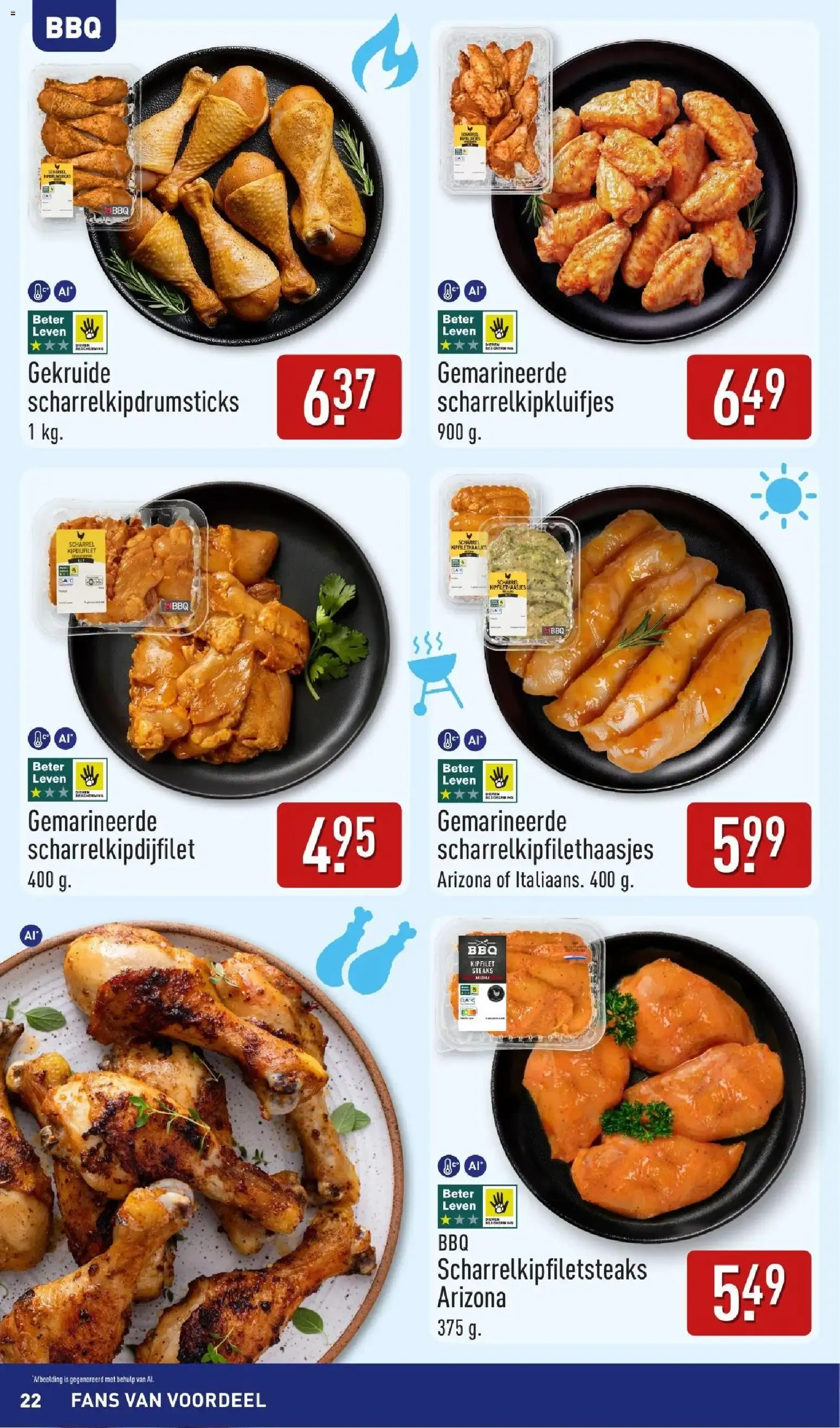 Aldi: Zo Goedkoop, dat gaan we vieren! Inspiración de verano para la BBQ van 10 augustus tot 16 augustus 2026 - Folder pagina 22